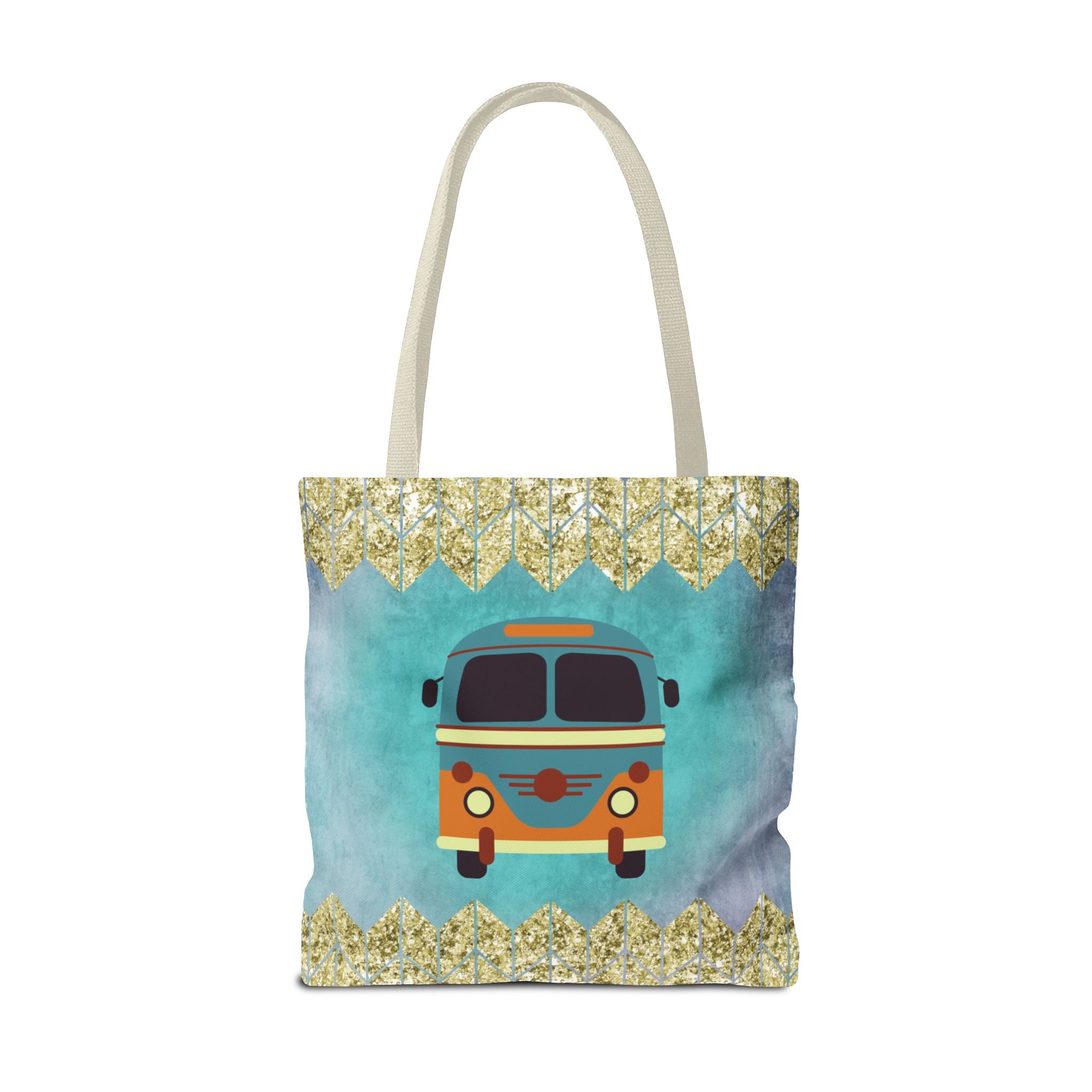 🌈 70s Hippie Soul Van Retro Tote Bag