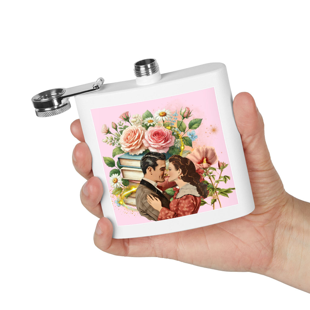 Books and Romance Flask