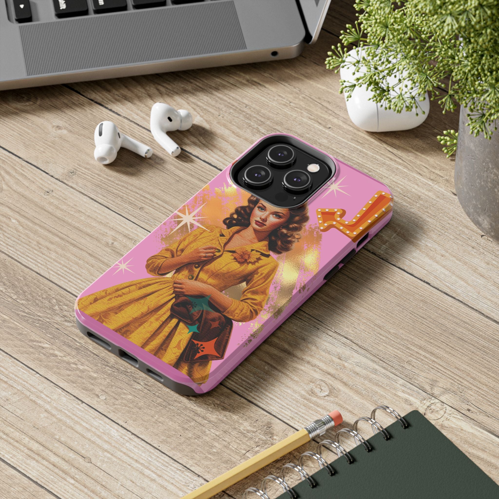 50s Pink Glam Retro Phone Case 💖📱
