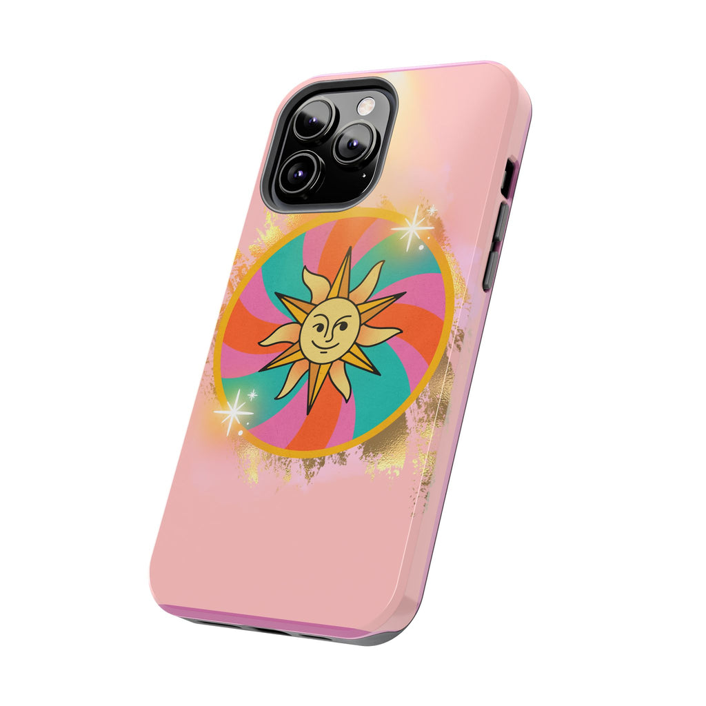 70s Sunshine Tarot Gold Mystical Phone Case 🔮☀️📱