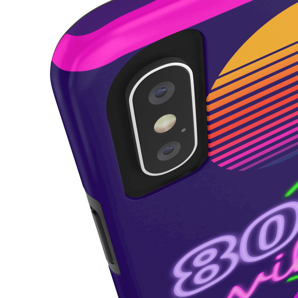 80s Vibes Synthwave Palm Trees Phone Case 🌴🎹📱