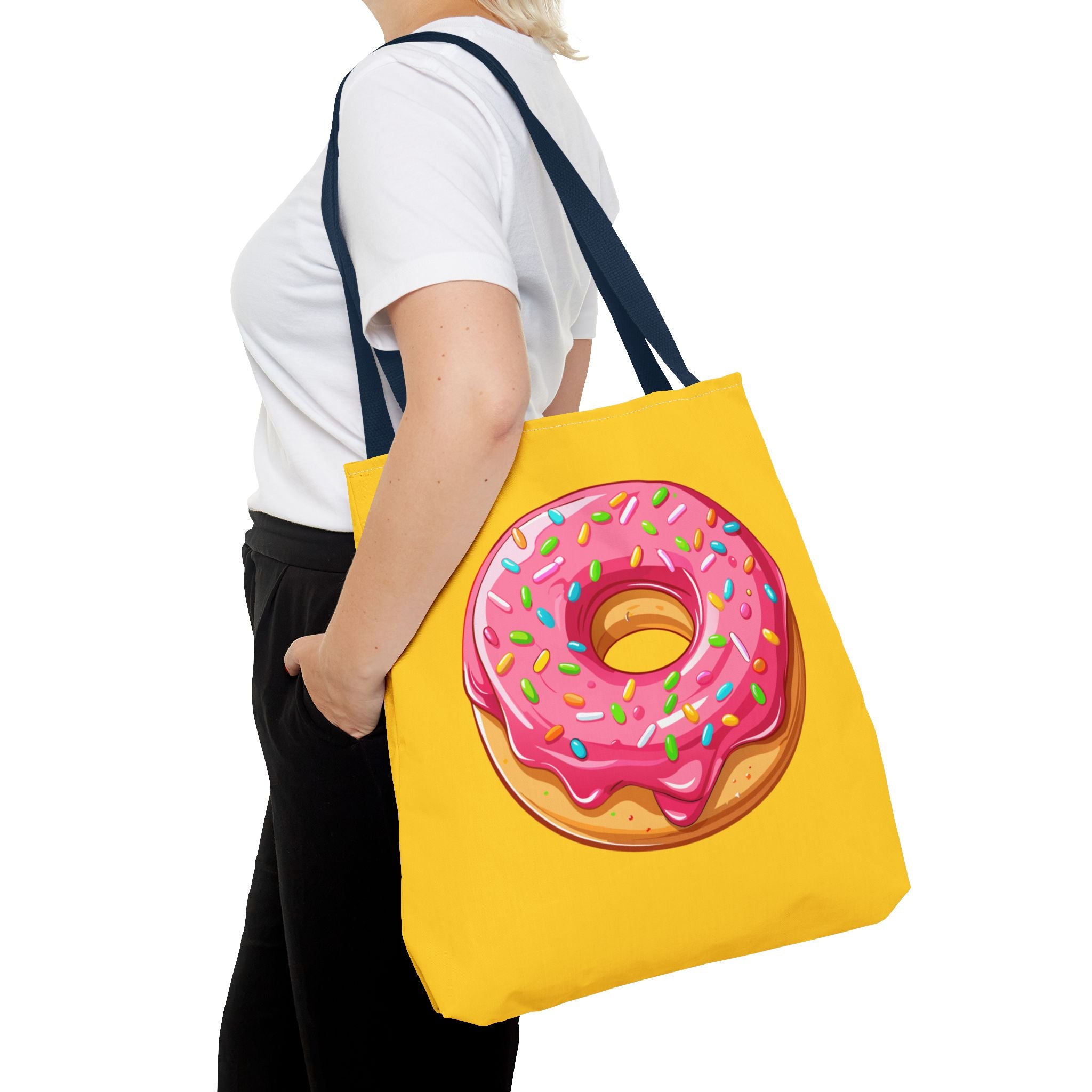 🍩 90s Donut Tote Bag – Bright Sprinkles 🍩