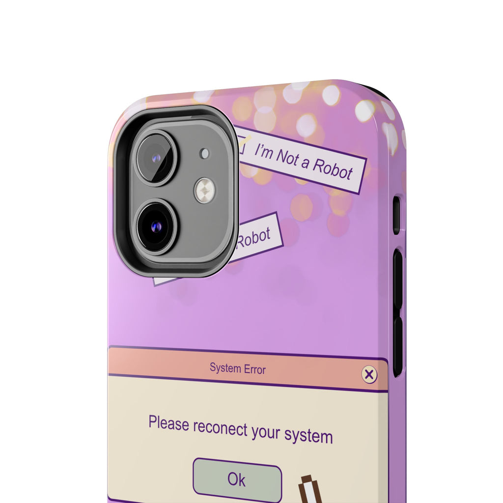 Y2K I’m Not a Robot System Error Phone Case 🤖💻📱