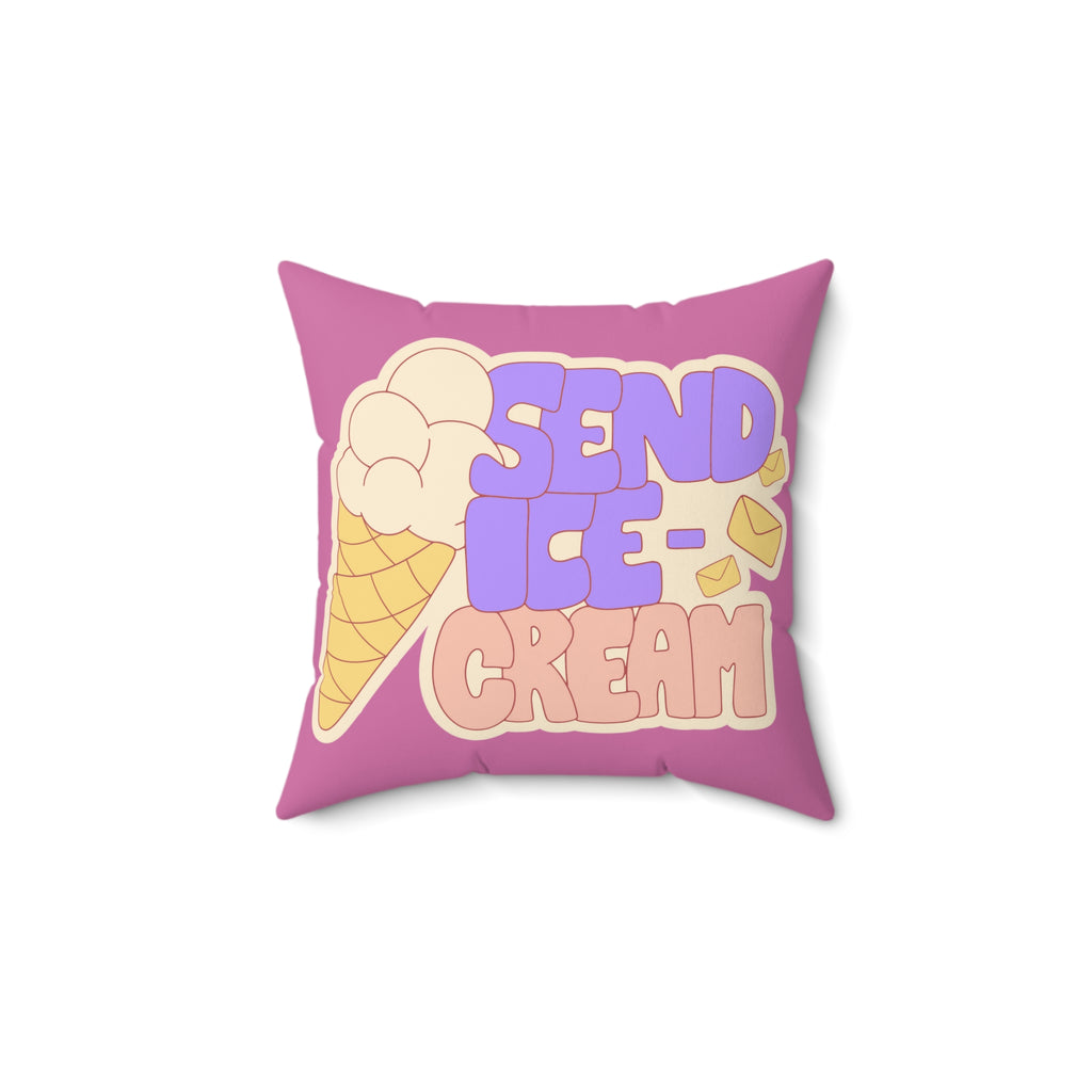 Send Ice Cream 80s Inspired Mood Pillow