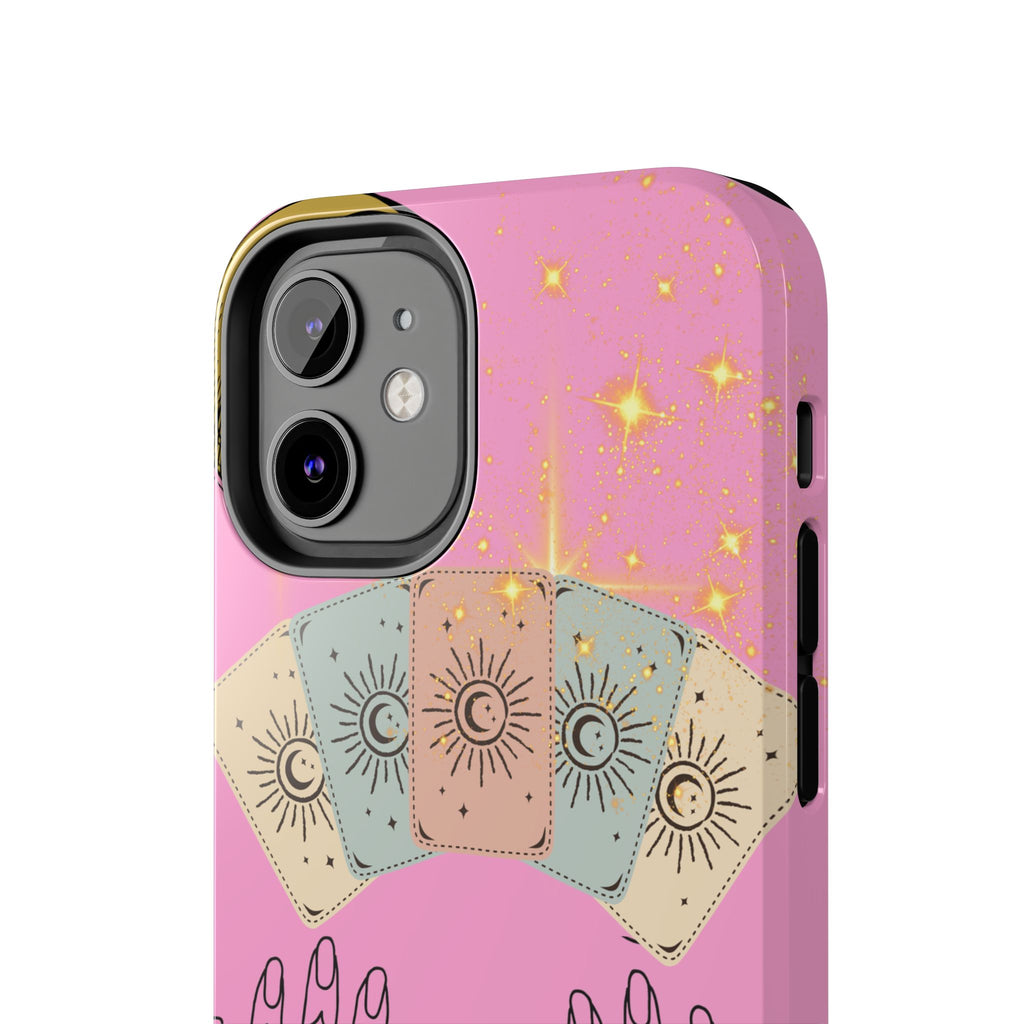 60s–70s Mystical Tarot Henna Hands Phone Case 🔮📱