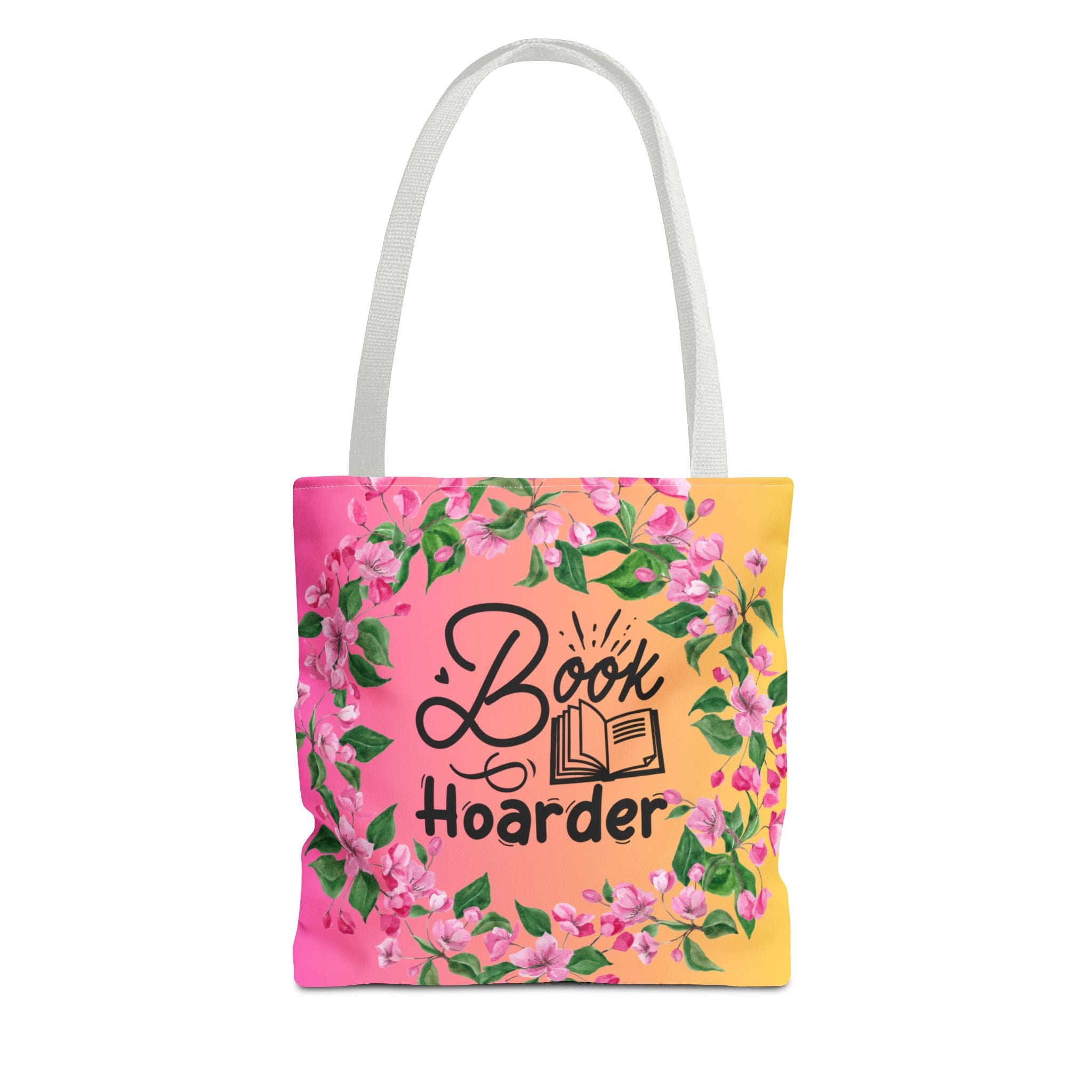 💖 60s–90s Book Hoarder Retro Tote Bag – Bright Pink & Yellow