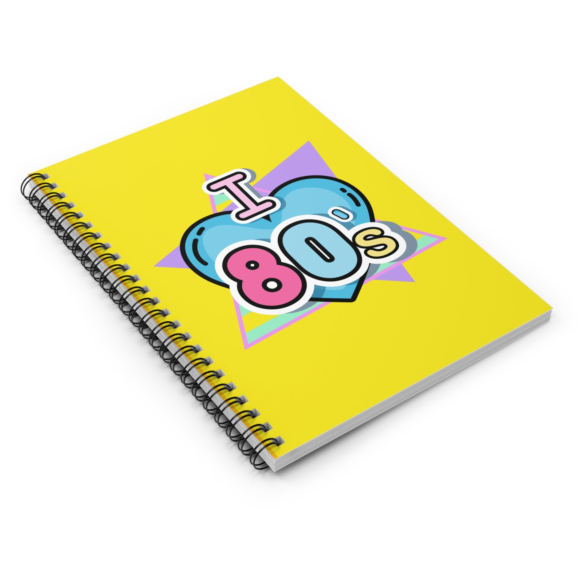 80s Love Spiral Notebook - Nostalgic Stationery for 80s Lovers, Gifts for Retro Fans, Cute Journal, School Supplies, Teachers' Gift