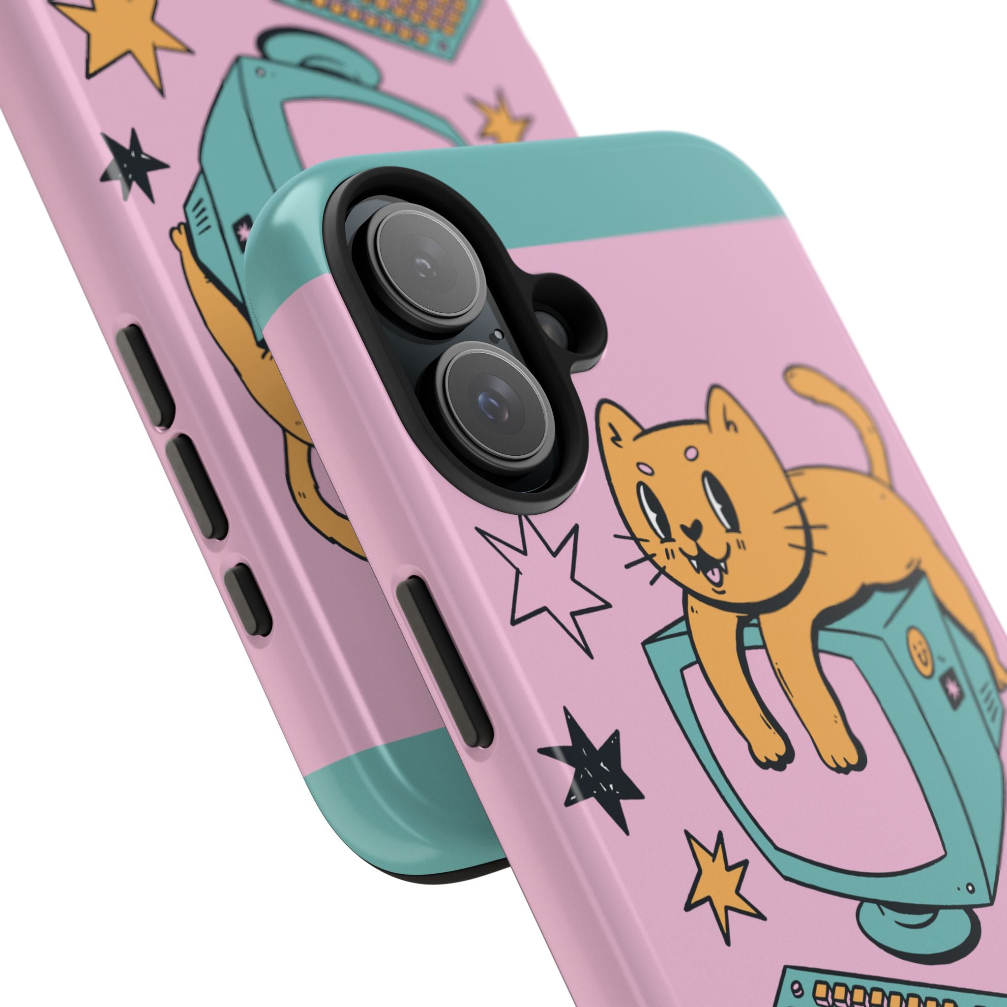 90s Cat and Computer Phone Case 🐱💾