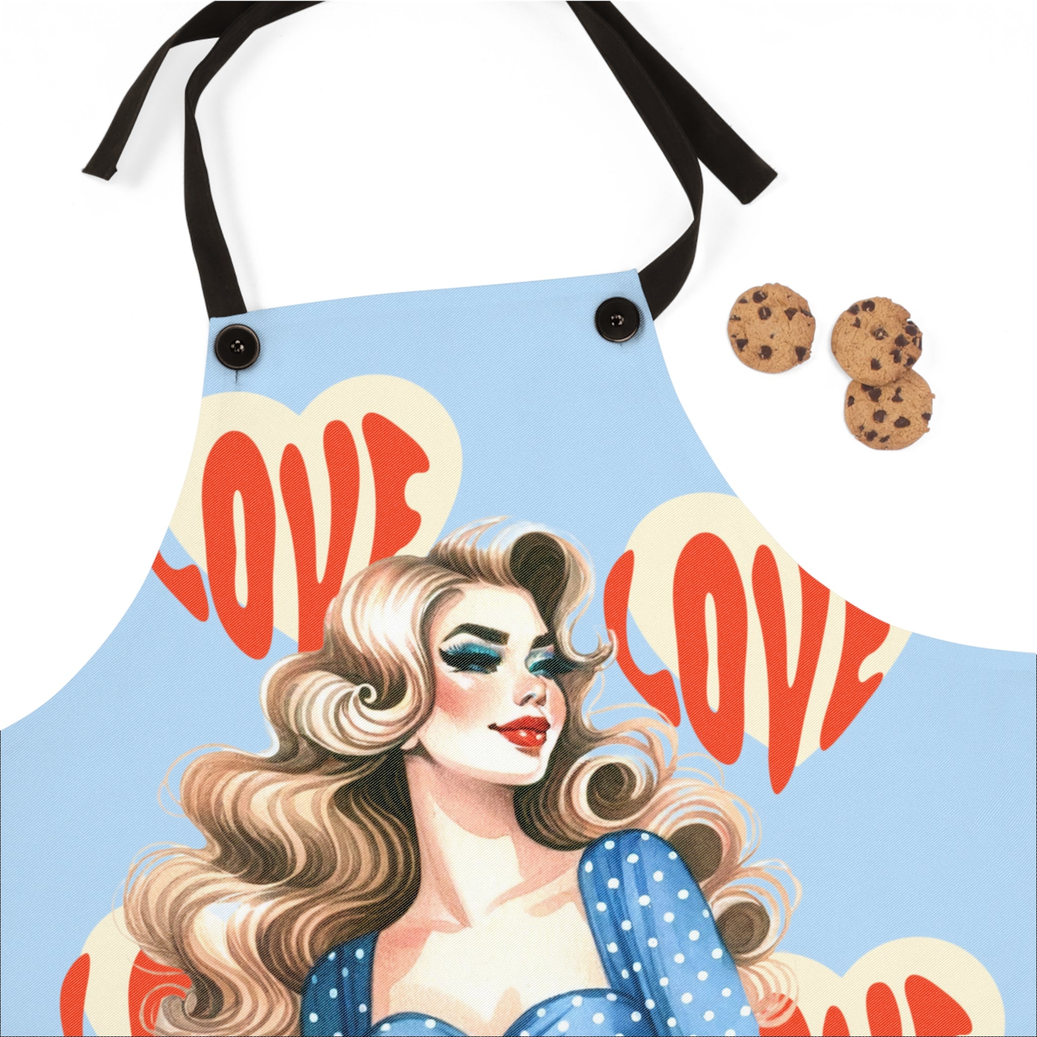 50s Pinup Love Cooking Apron 💖👩‍🍳