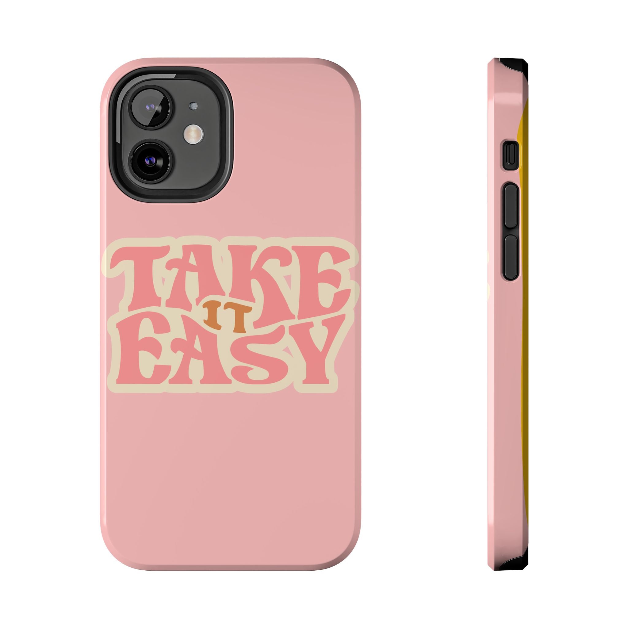 60s Pink Take It Easy Phone Case 🌸✌️📱