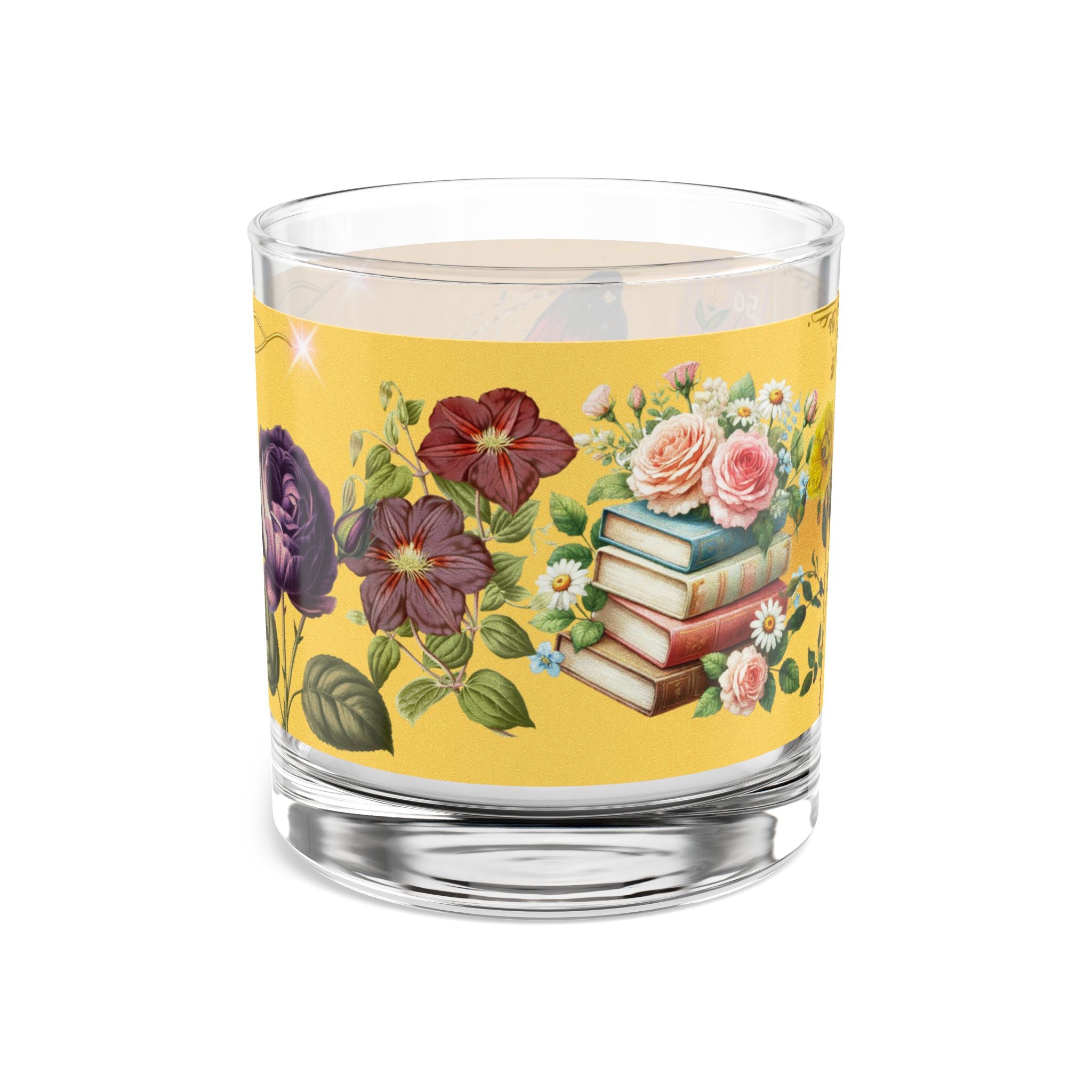 🌸🦋 50s Floral Butterfly Sunshine Garden Glass 🌞✨