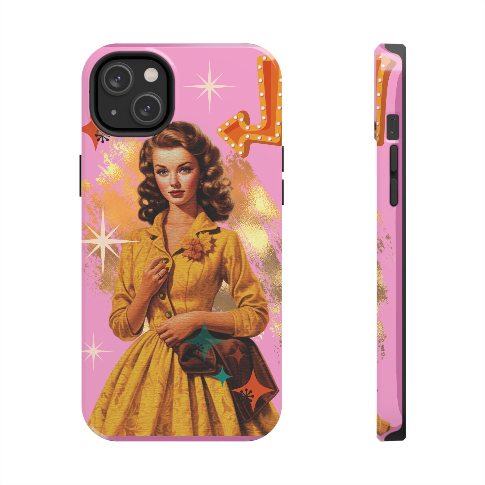 50s Pink Glam Retro Phone Case 💖📱