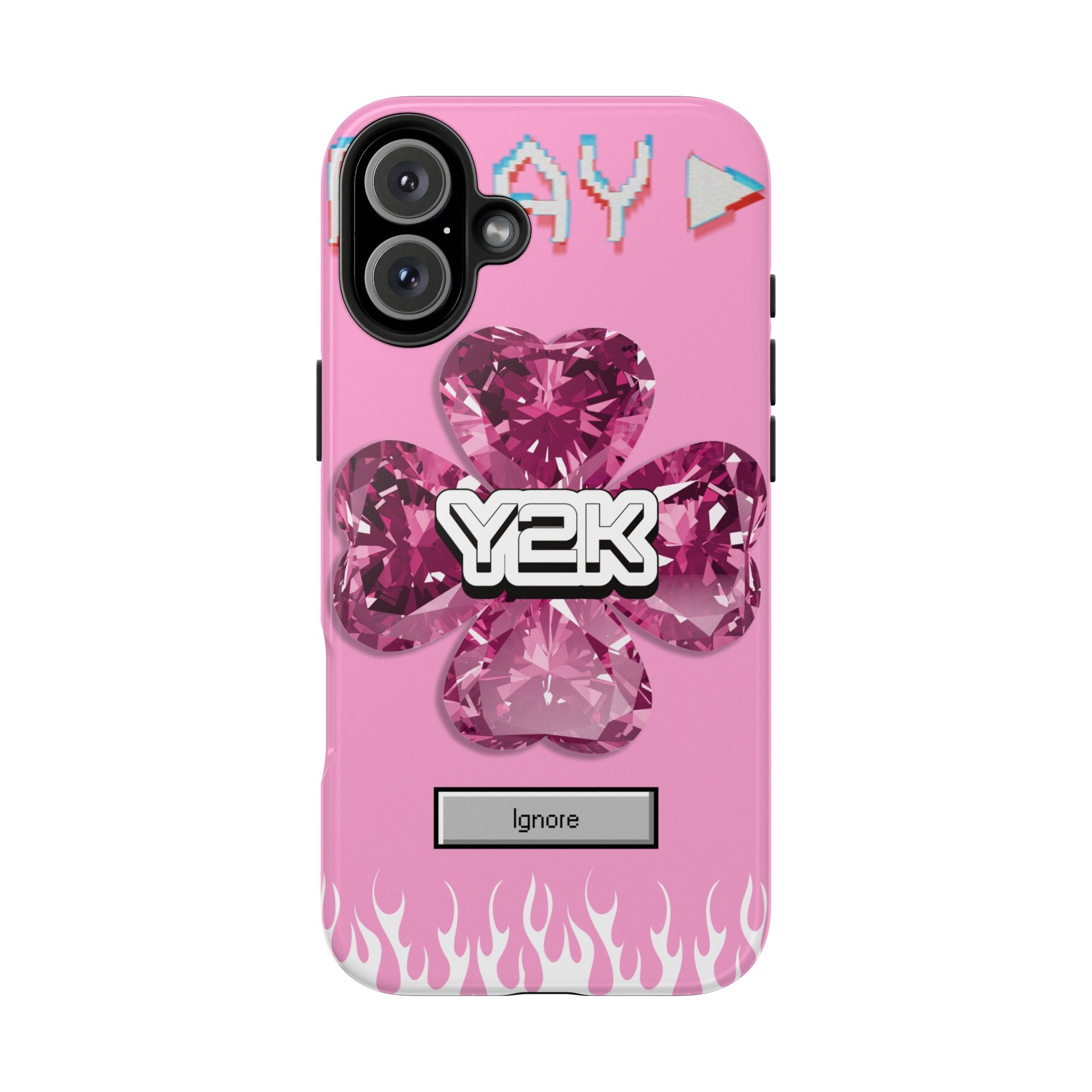 Y2K Play Ignore Sweet Pink Phone Case 💗📱