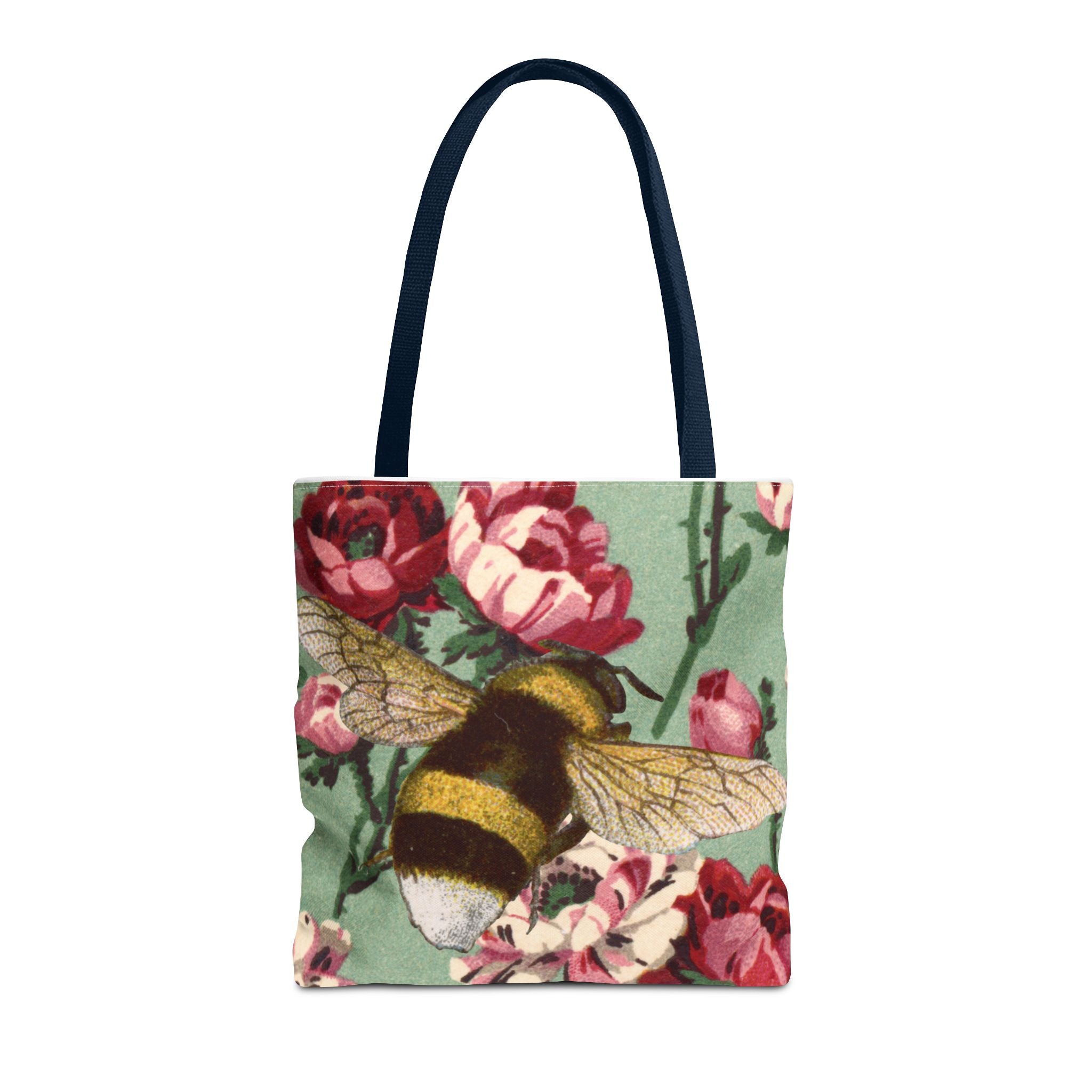 🐝🌼 60s Bumble Bee Floral Tote Bag 🌸✨
