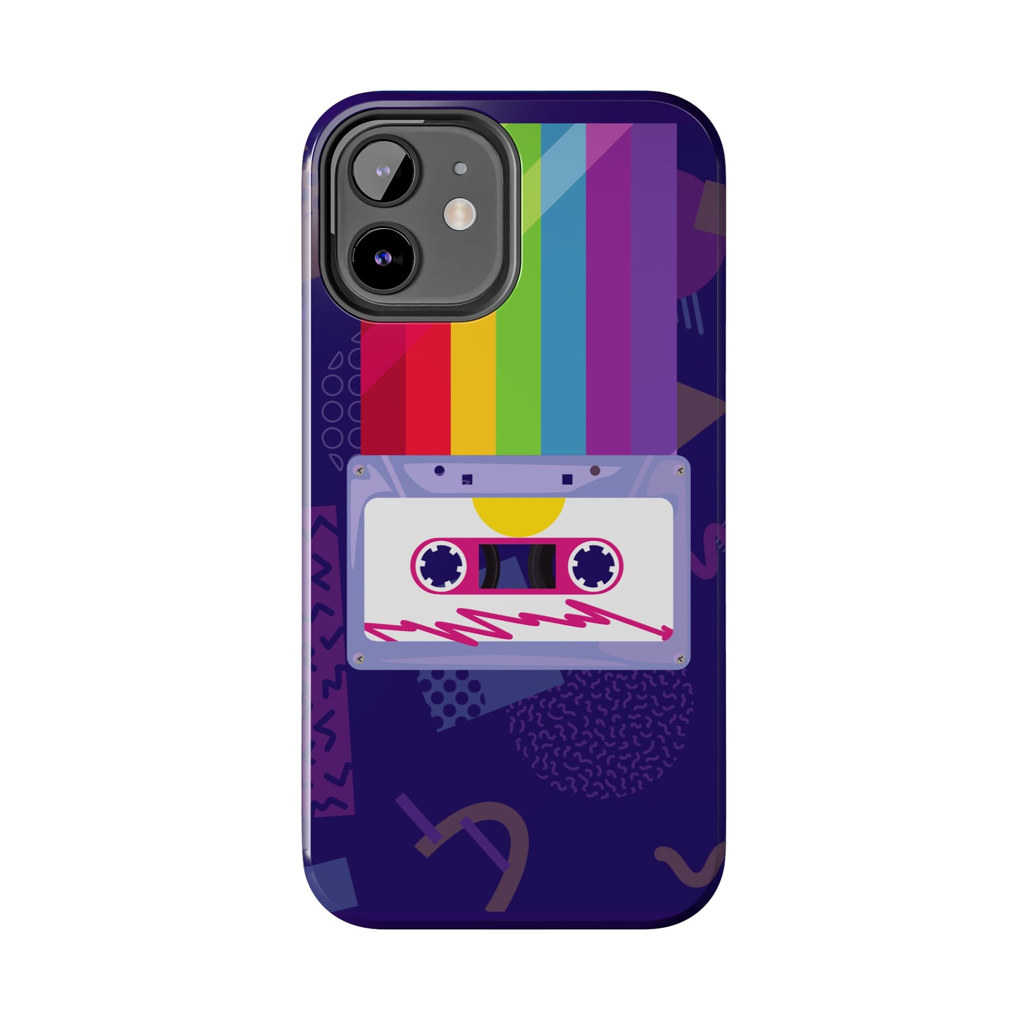 80s–90s Cassette Rainbow Phone Case 📼🌈📱