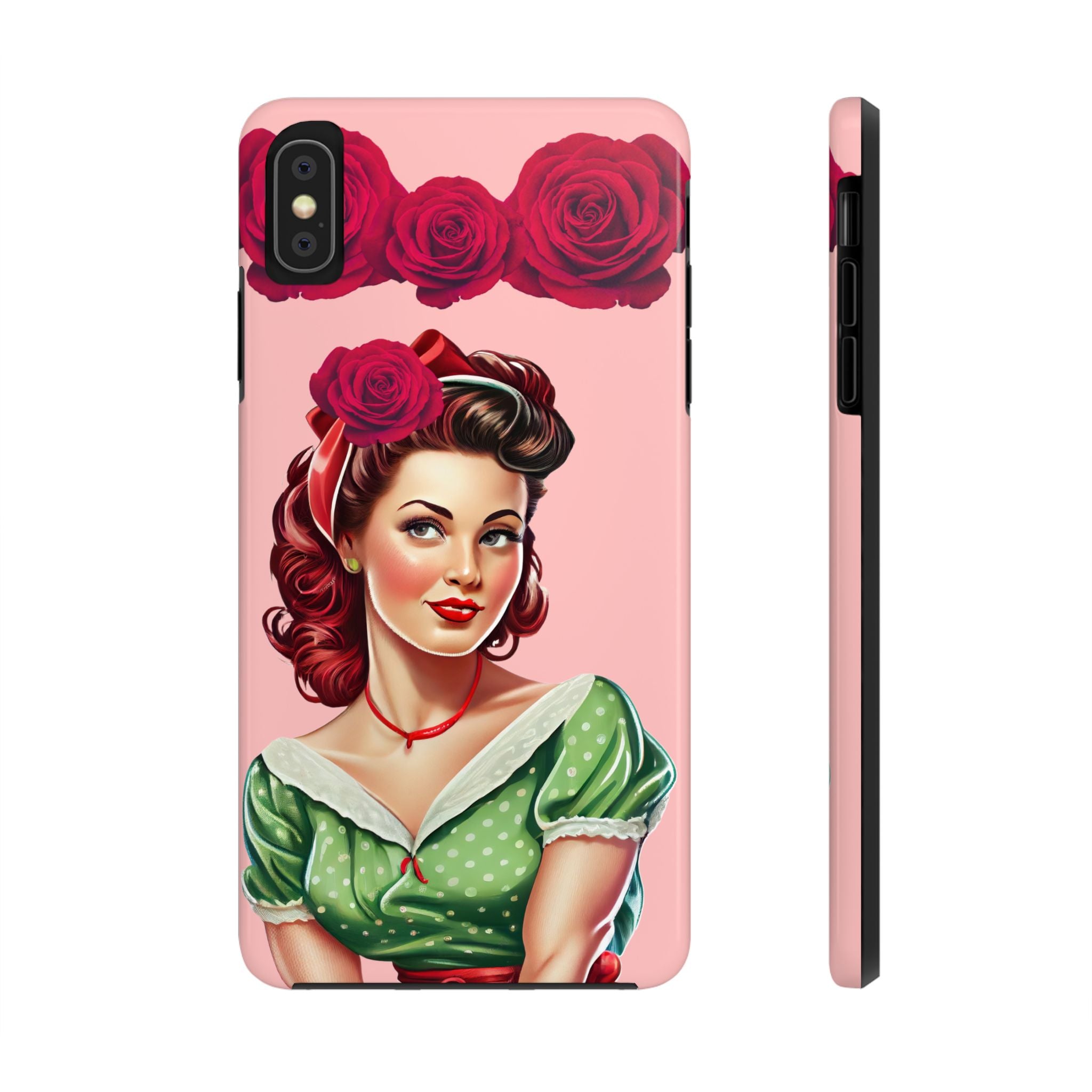 50s Rose Pinup Romance Phone Case 🌹💕📱