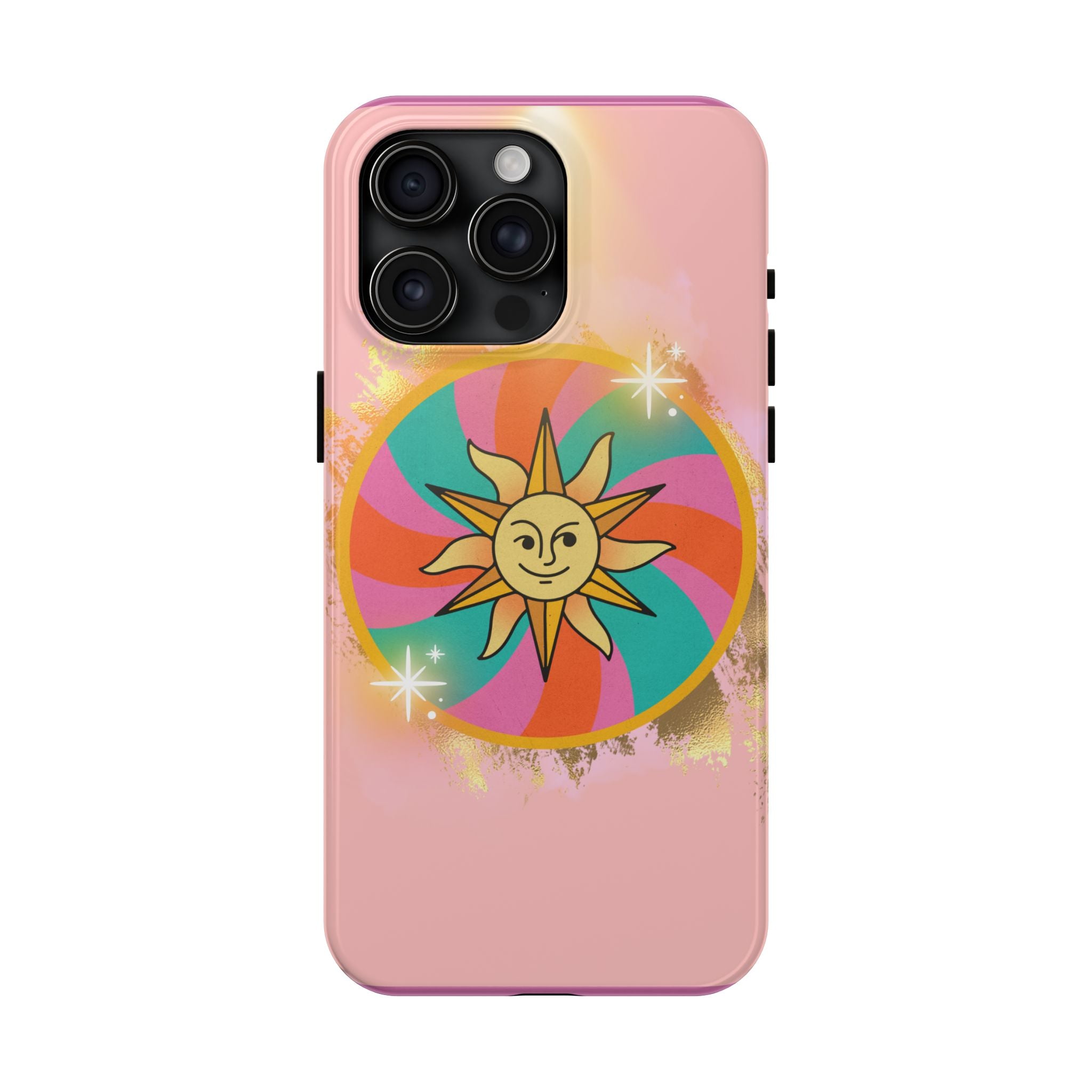 70s Sunshine Tarot Gold Mystical Phone Case 🔮☀️📱
