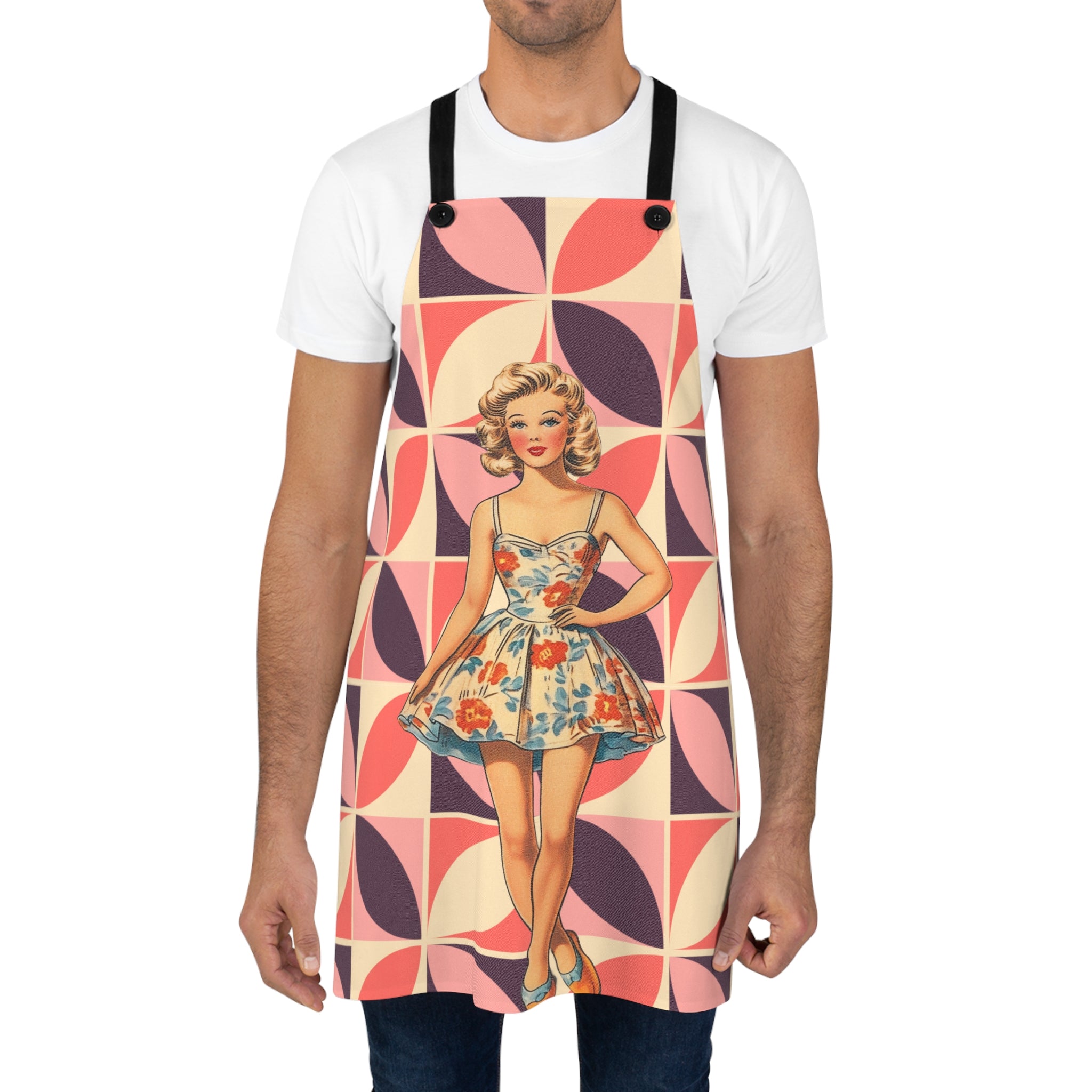 60s Pinup Love Cooking Apron 💕👩‍🍳