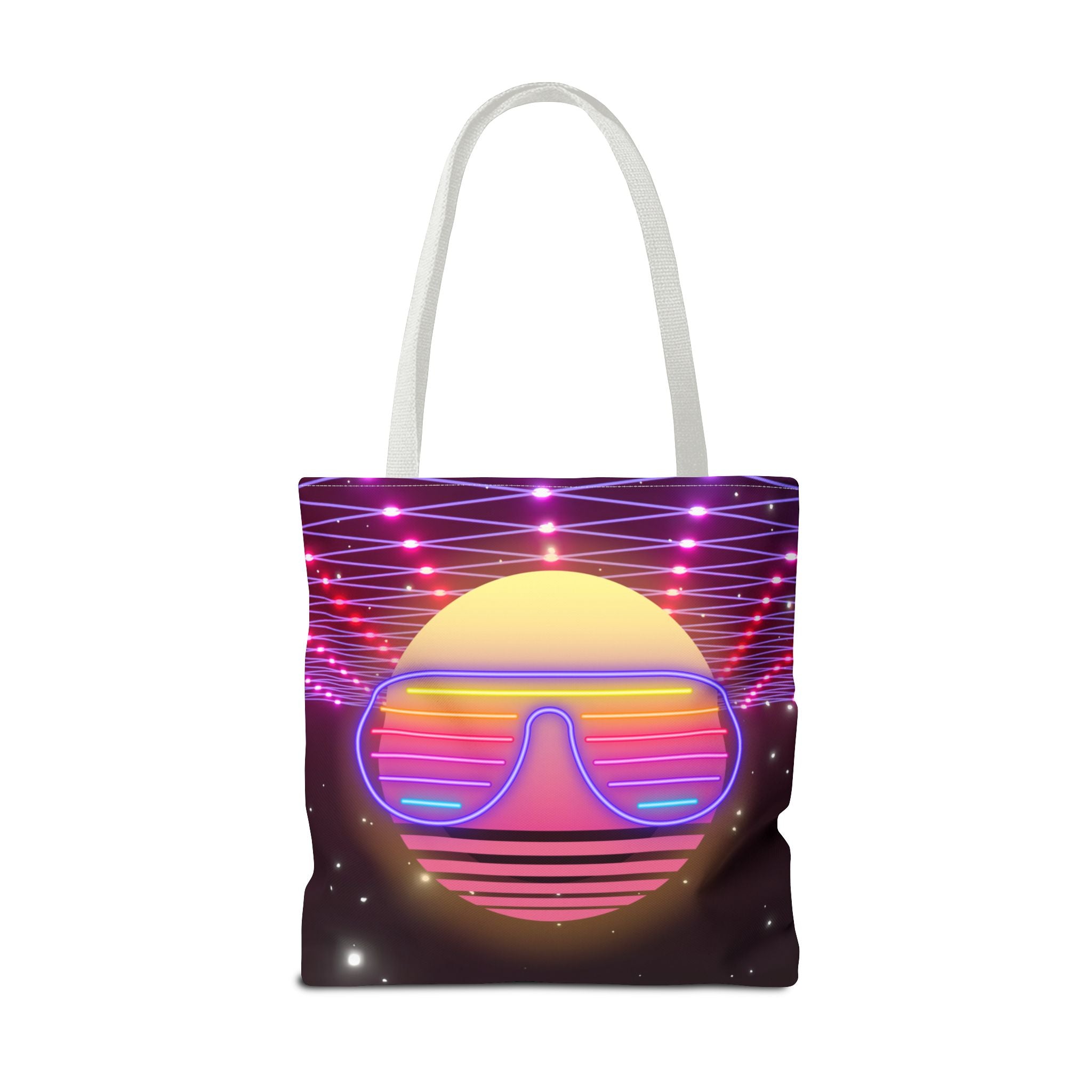 🌟💜 I Heart the 80s Neon Glow Tote Bag 🎶👜