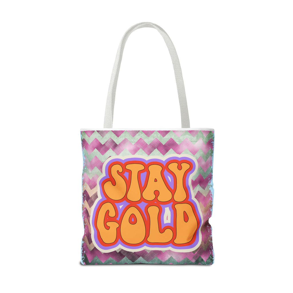 🌟 70s “Stay Gold” Retro Tote Bag