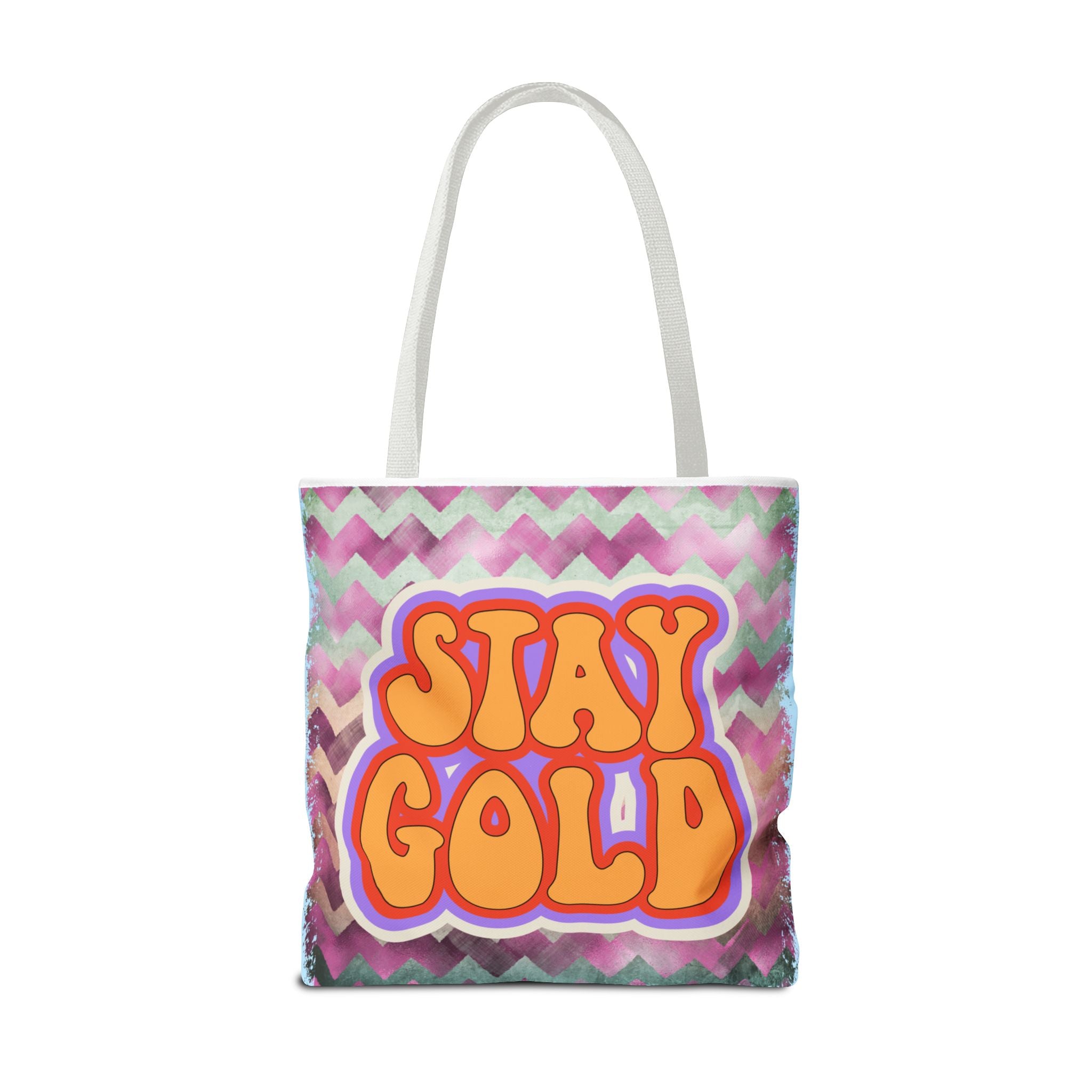 🌟 70s “Stay Gold” Retro Tote Bag