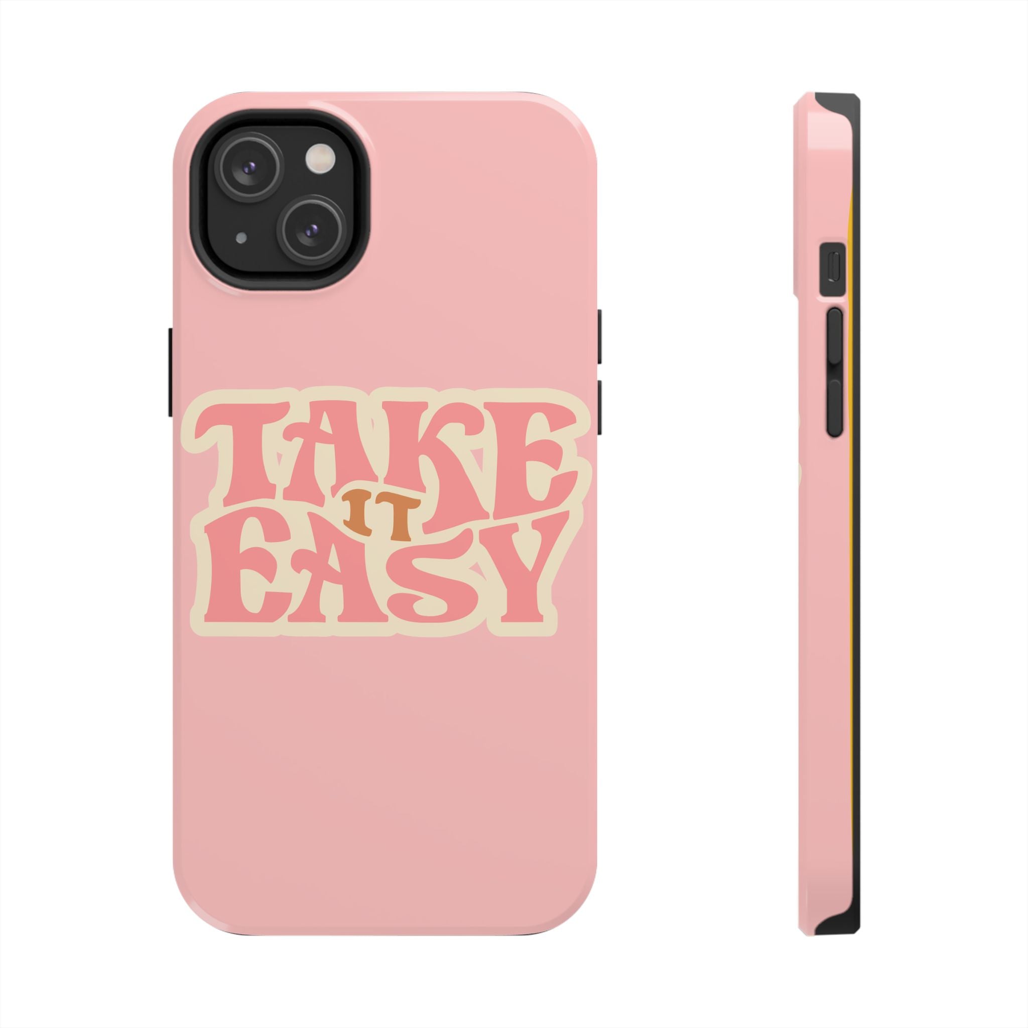 60s Pink Take It Easy Phone Case 🌸✌️📱
