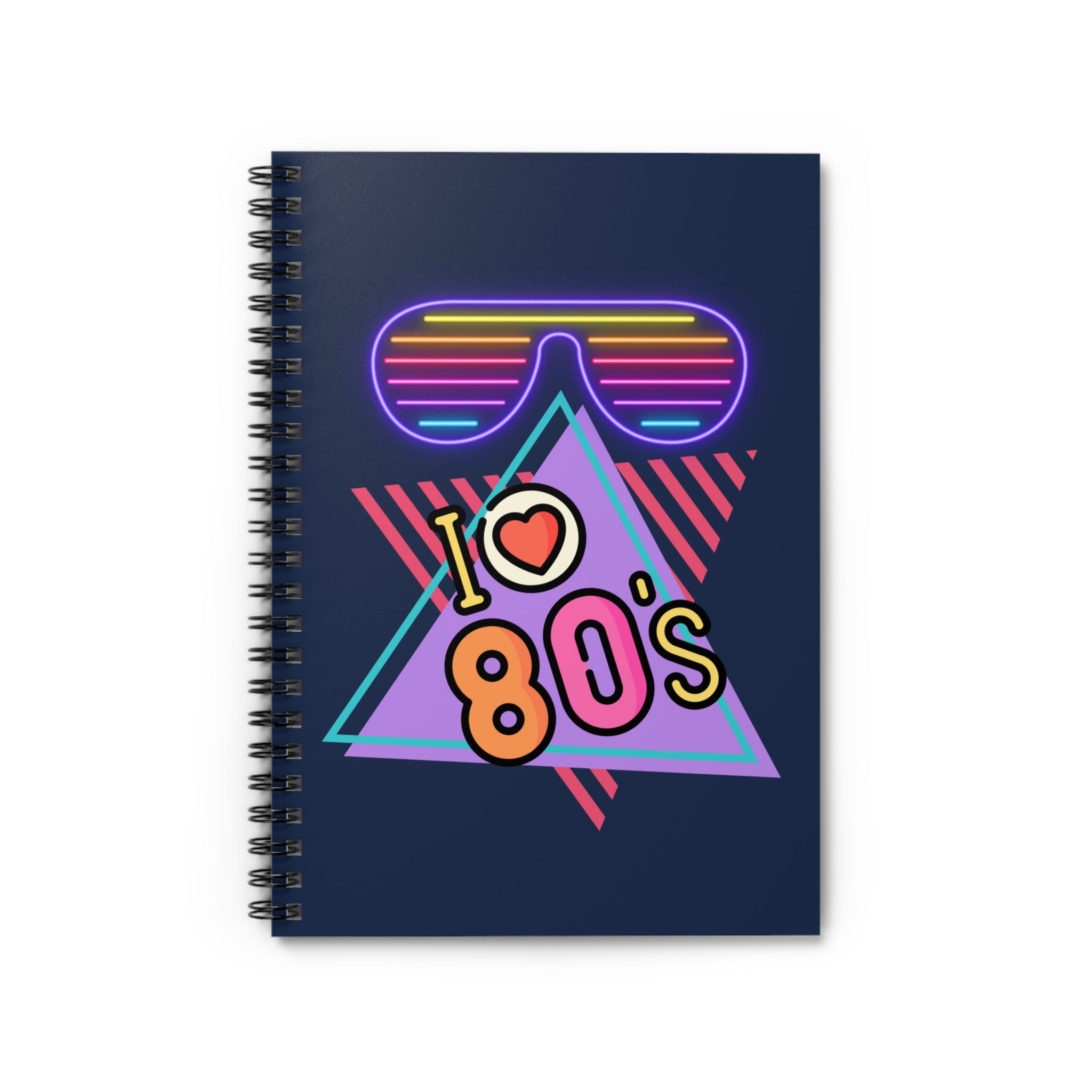 💜🌈 I Heart the 80s Glowing Neon Vibes Journal 💿✨