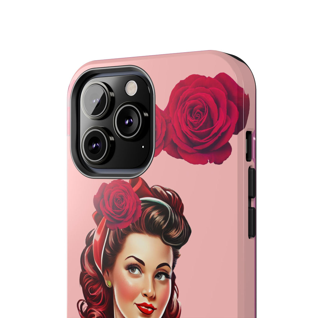 50s Rose Pinup Romance Phone Case 🌹💕📱