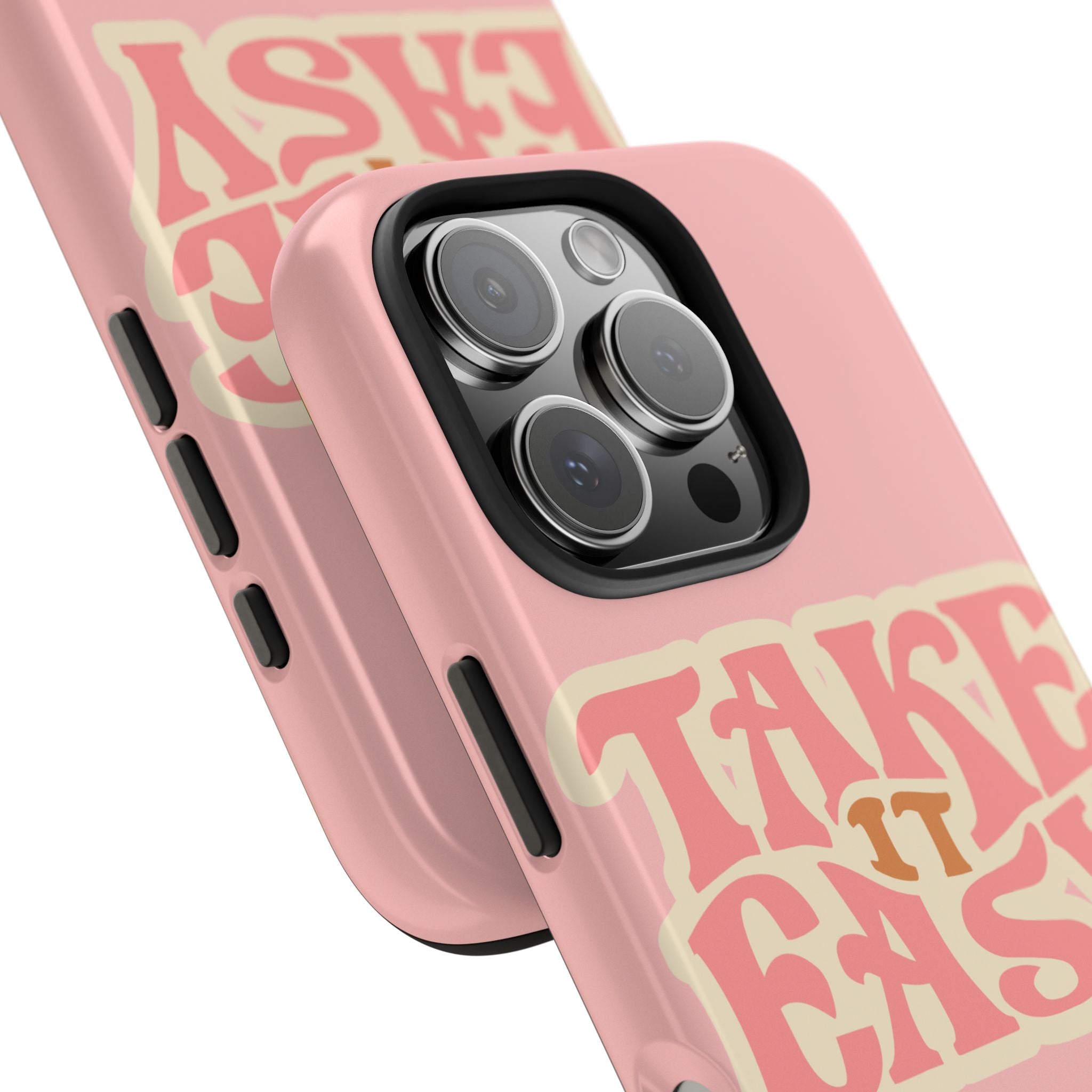 60s Pink Take It Easy Phone Case 🌸✌️📱