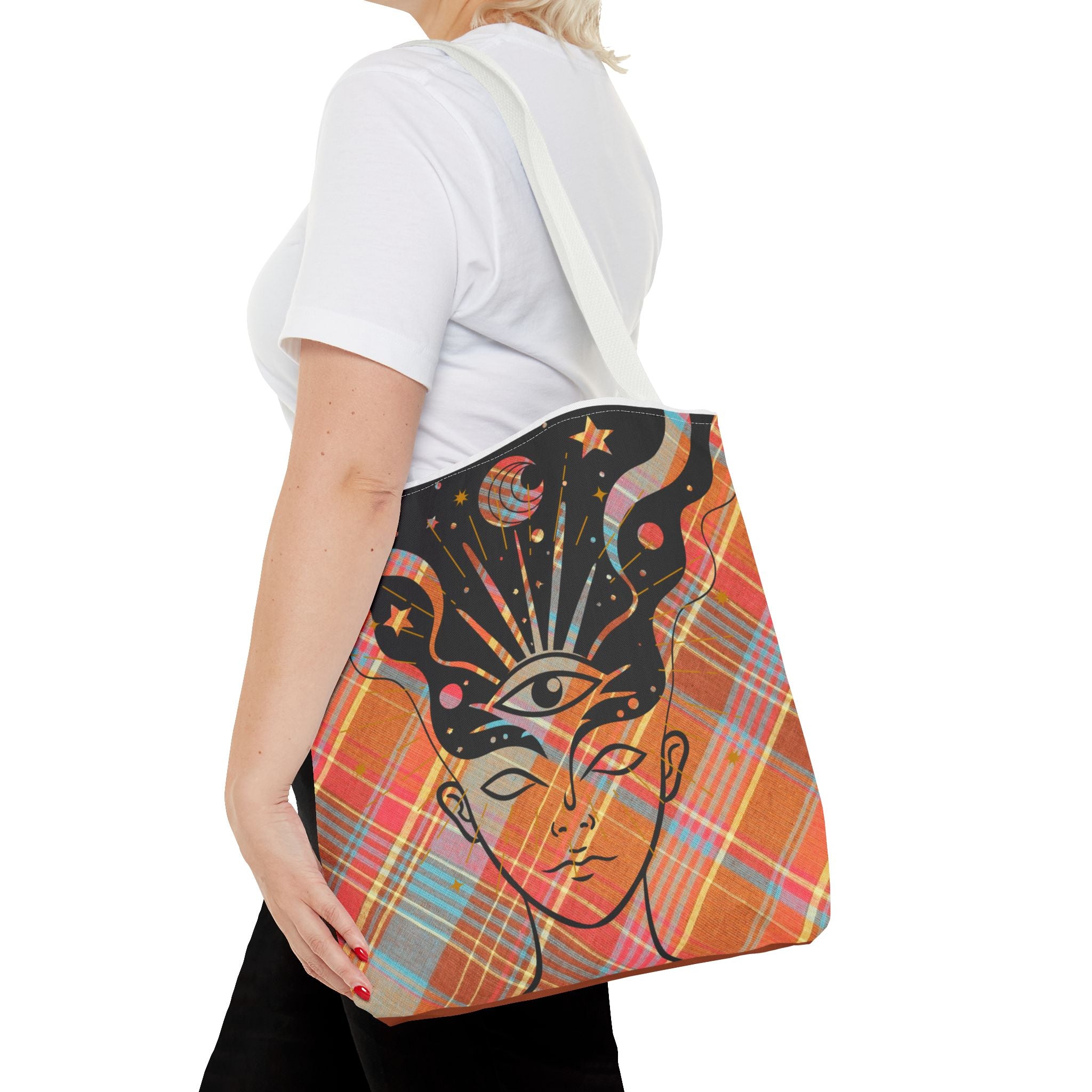 👁️🌼 70s Third Eye Mystical Tote Bag ✨👜