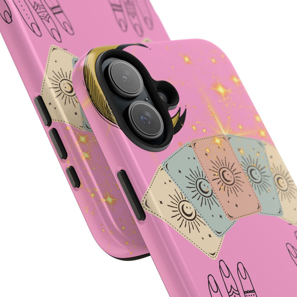 60s–70s Mystical Tarot Henna Hands Phone Case 🔮📱