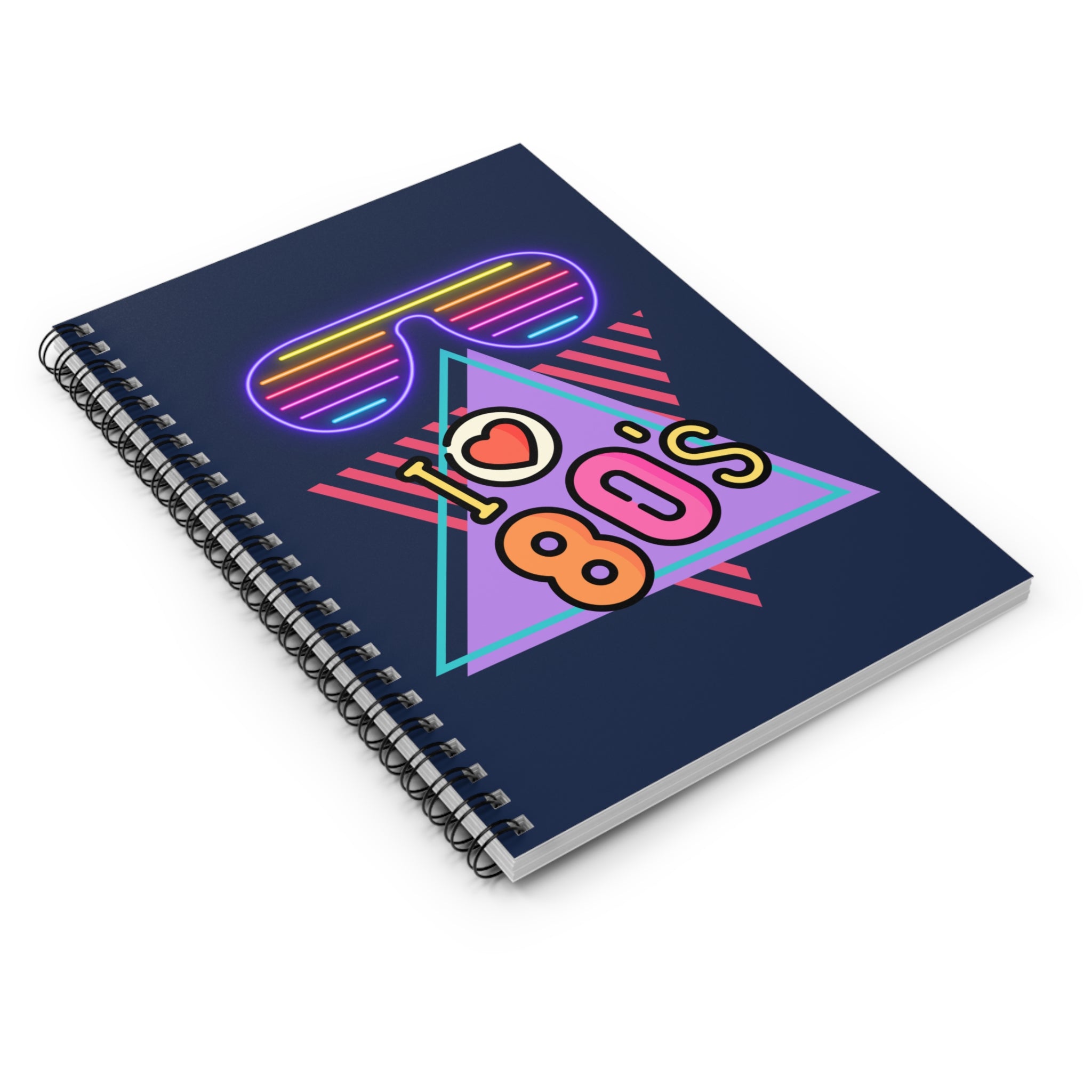 💜🌈 I Heart the 80s Glowing Neon Vibes Journal 💿✨