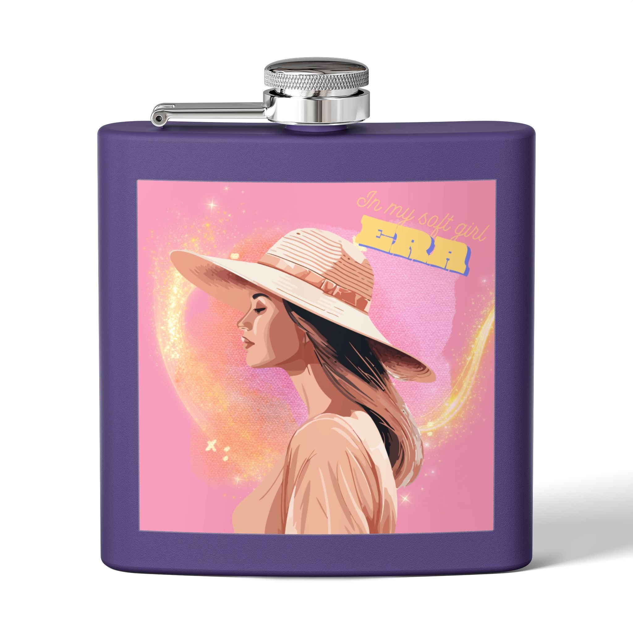 In My Soft Girl Era Pink Flask