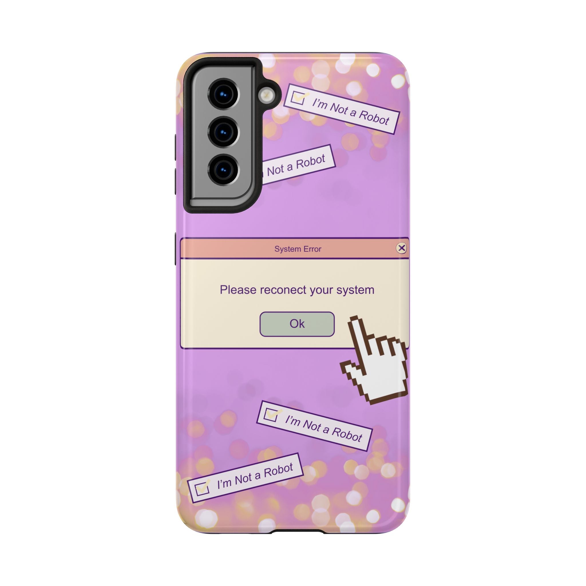 Y2K I’m Not a Robot System Error Phone Case 🤖💻📱