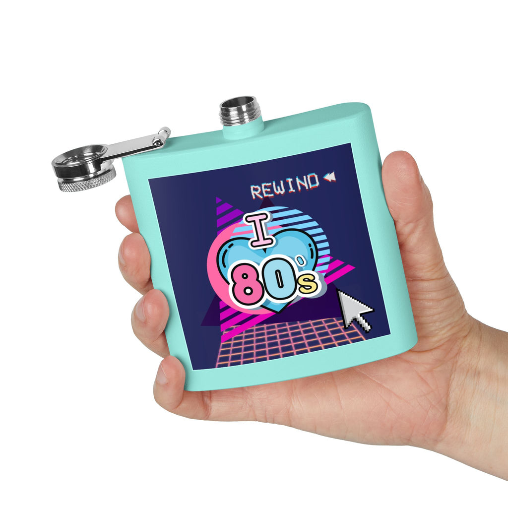 I Heart the 80s Rewind Flask