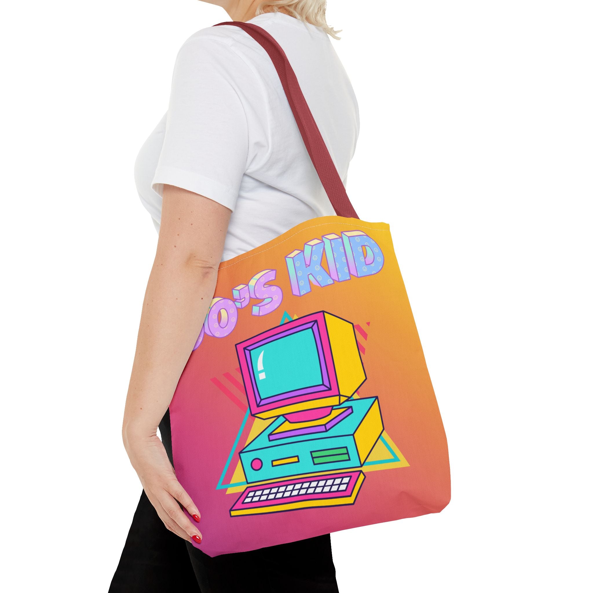 💾🖥️ 90s Kid Computer Tote Bag 🌈✨