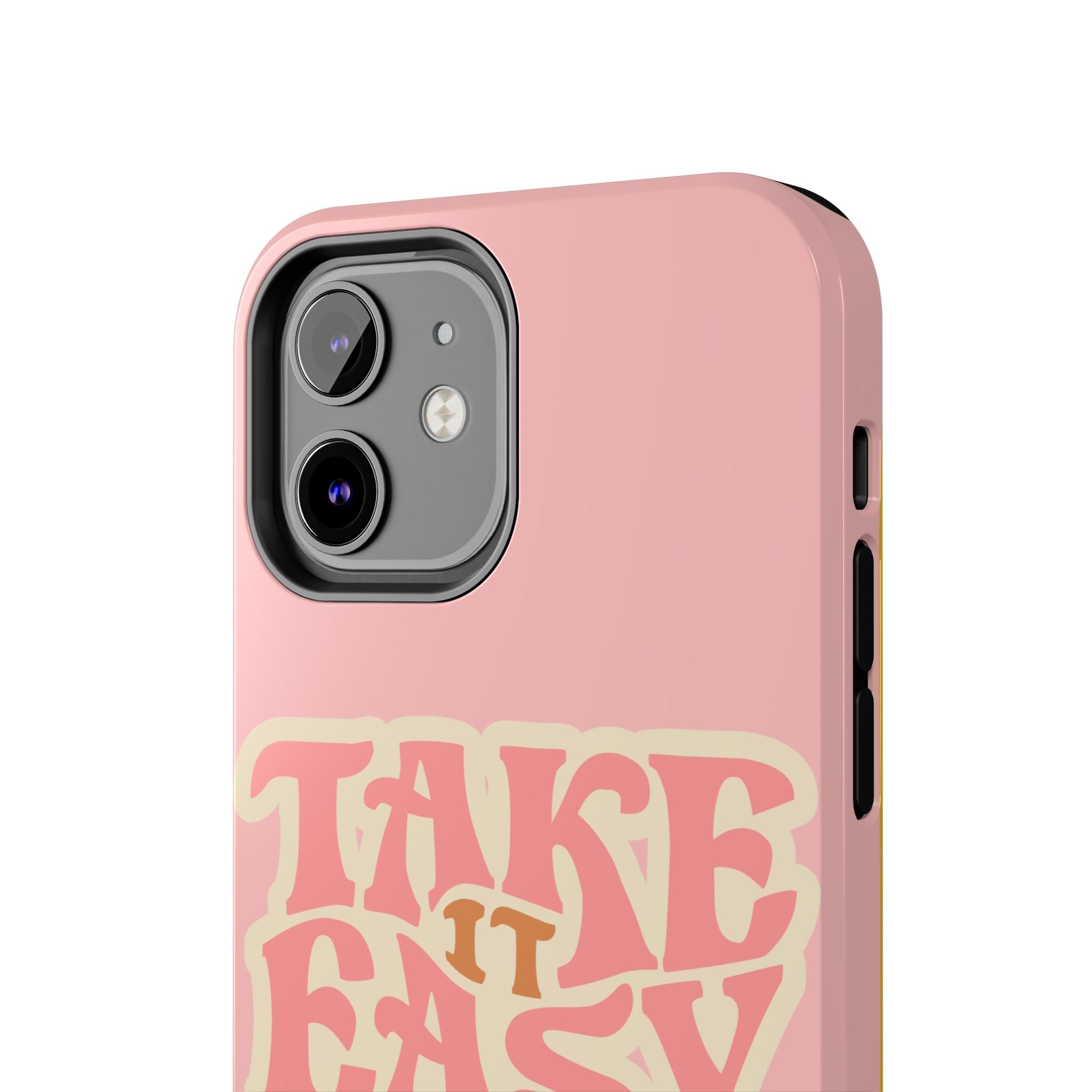 60s Pink Take It Easy Phone Case 🌸✌️📱