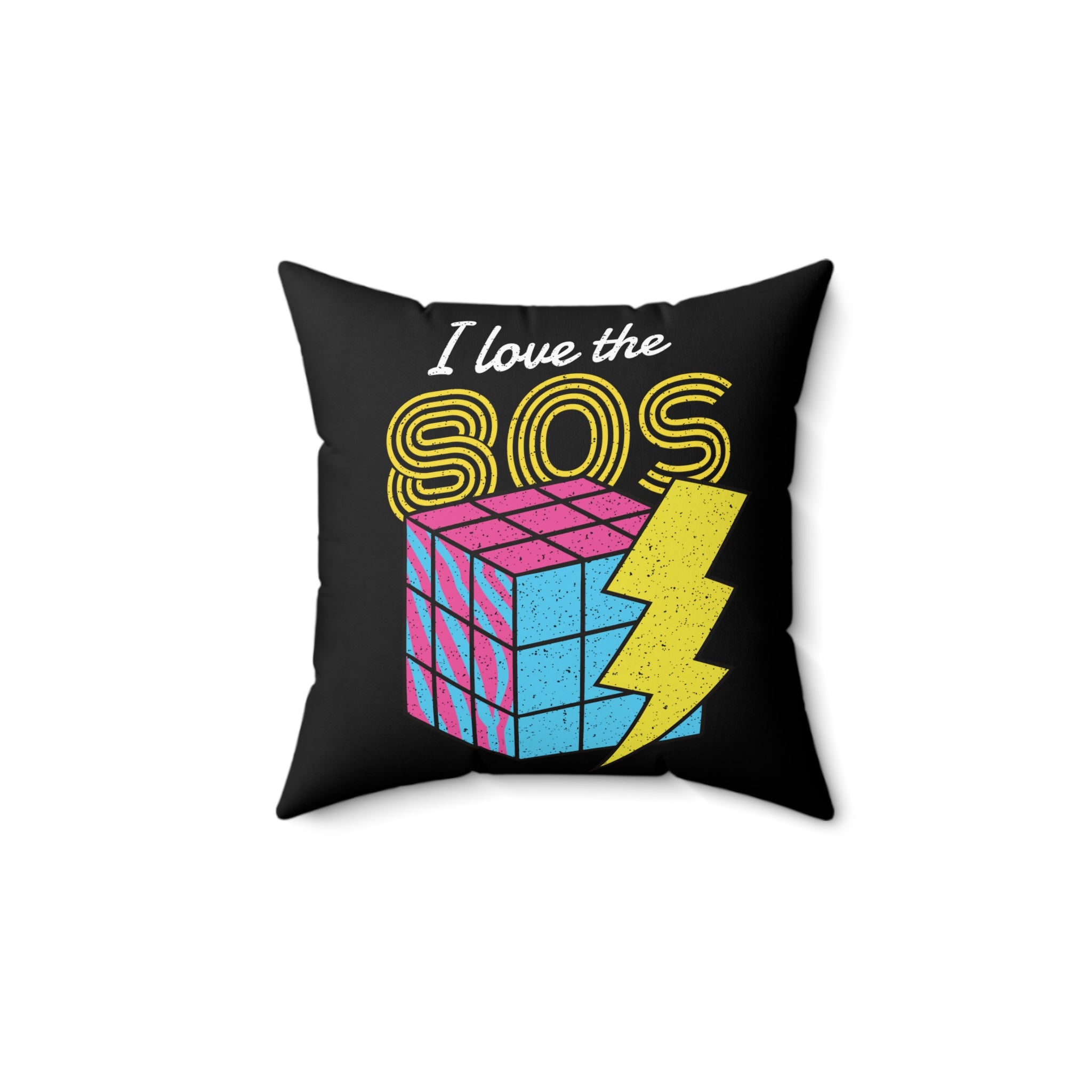 I Love The 80's Retro Pillow