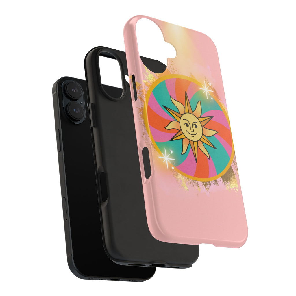 70s Sunshine Tarot Gold Mystical Phone Case 🔮☀️📱