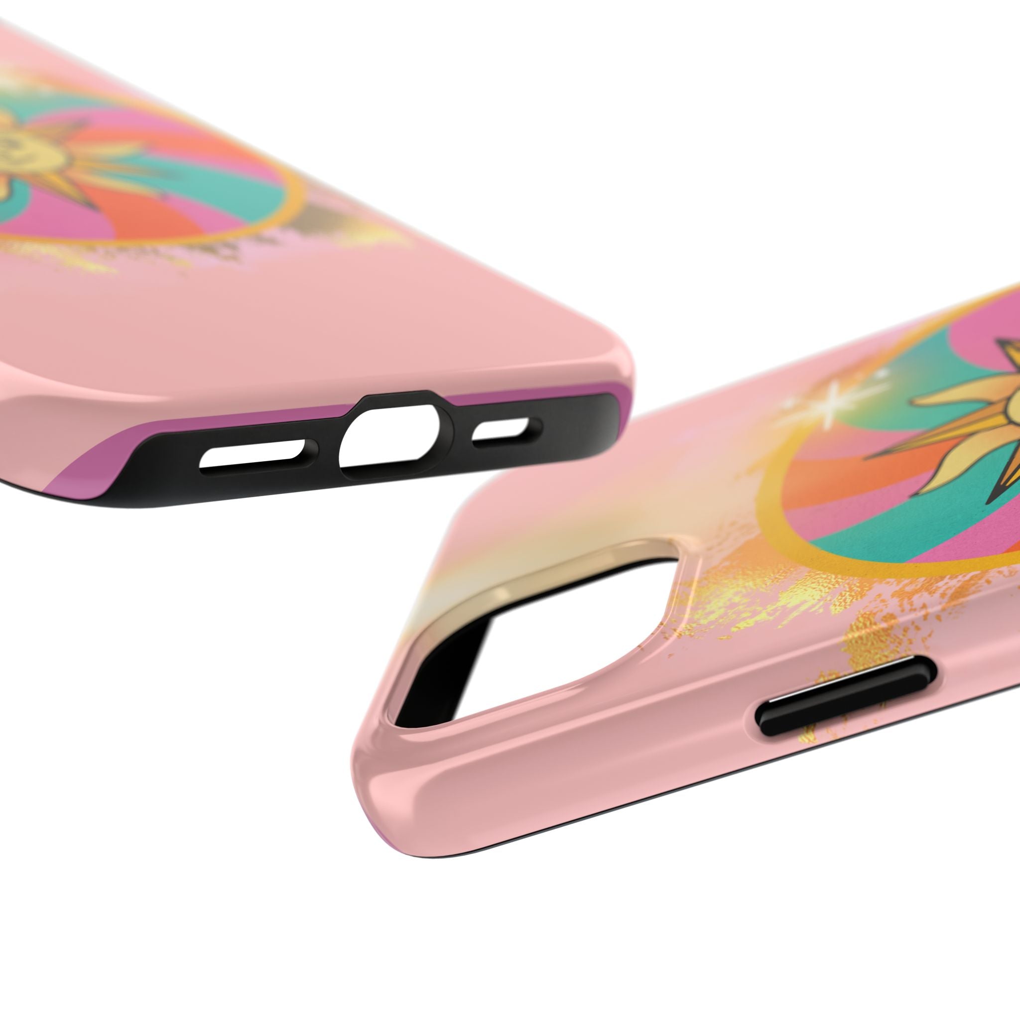 70s Sunshine Tarot Gold Mystical Phone Case 🔮☀️📱