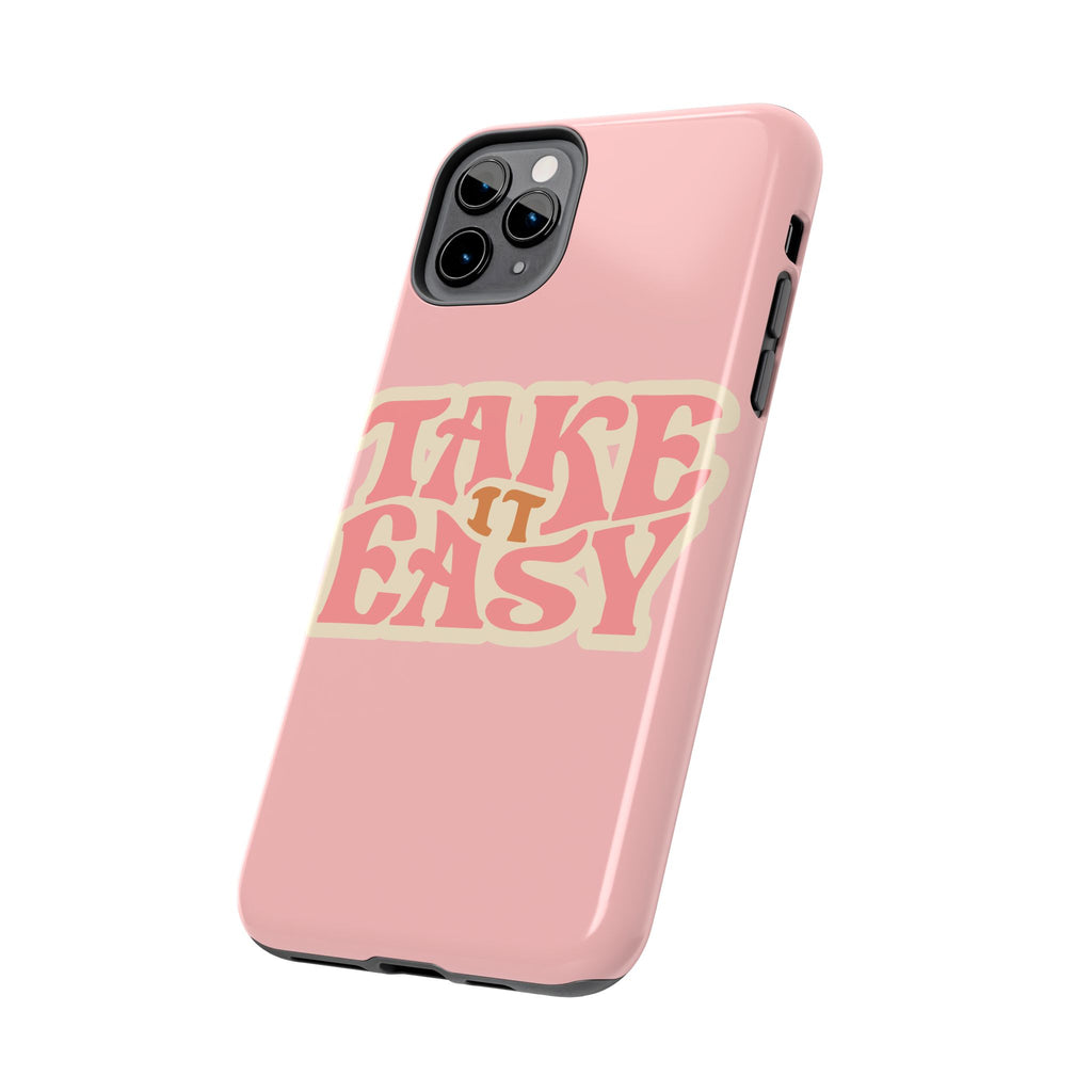 60s Pink Take It Easy Phone Case 🌸✌️📱