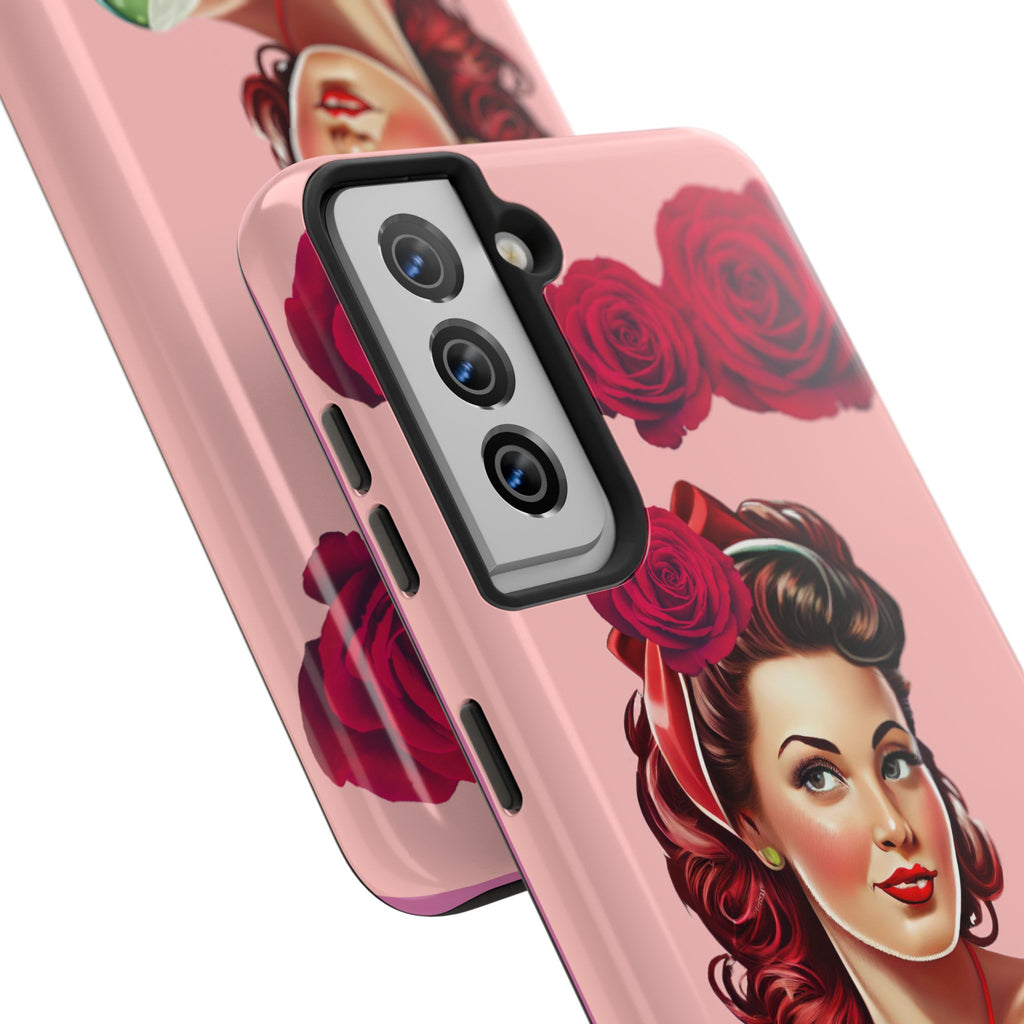 50s Rose Pinup Romance Phone Case 🌹💕📱