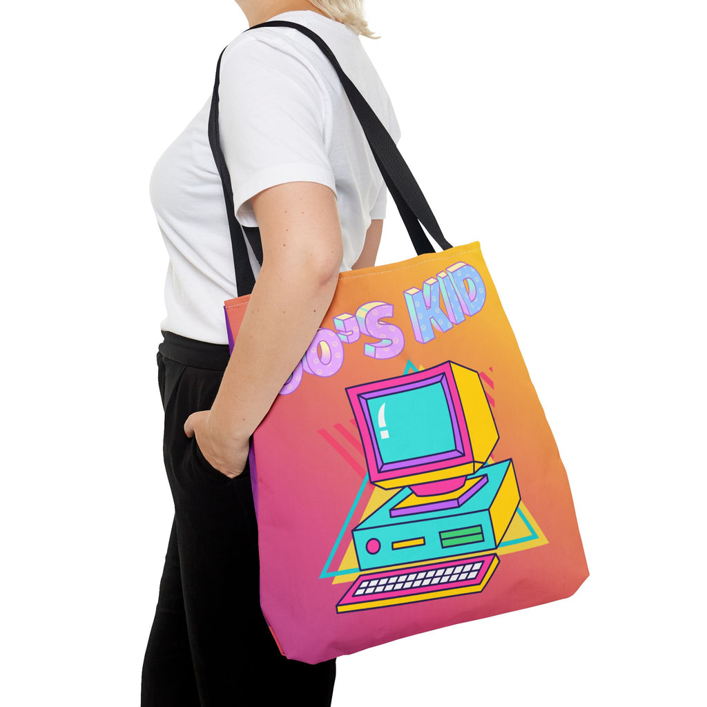 💾🖥️ 90s Kid Computer Tote Bag 🌈✨