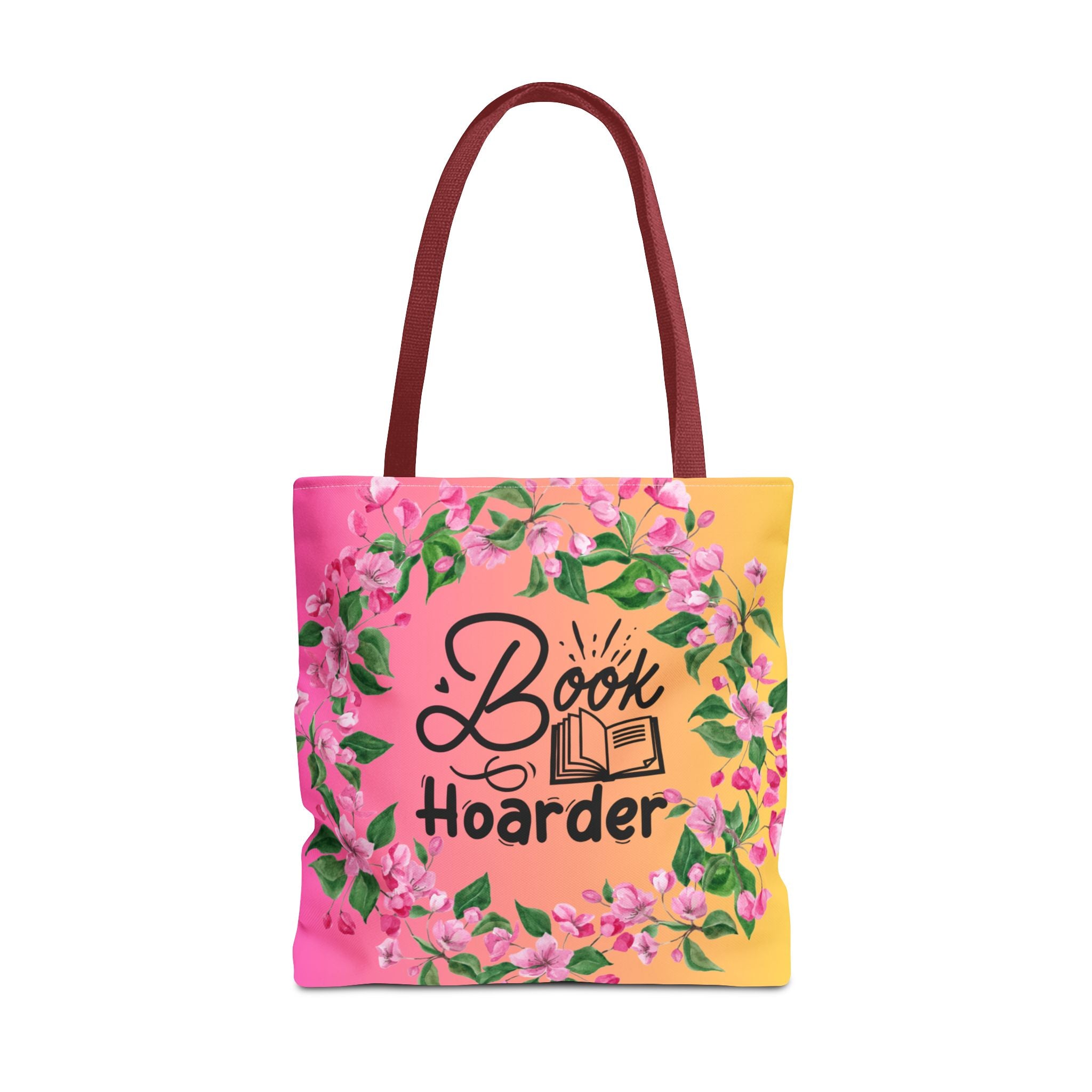 💖 60s–90s Book Hoarder Retro Tote Bag – Bright Pink & Yellow