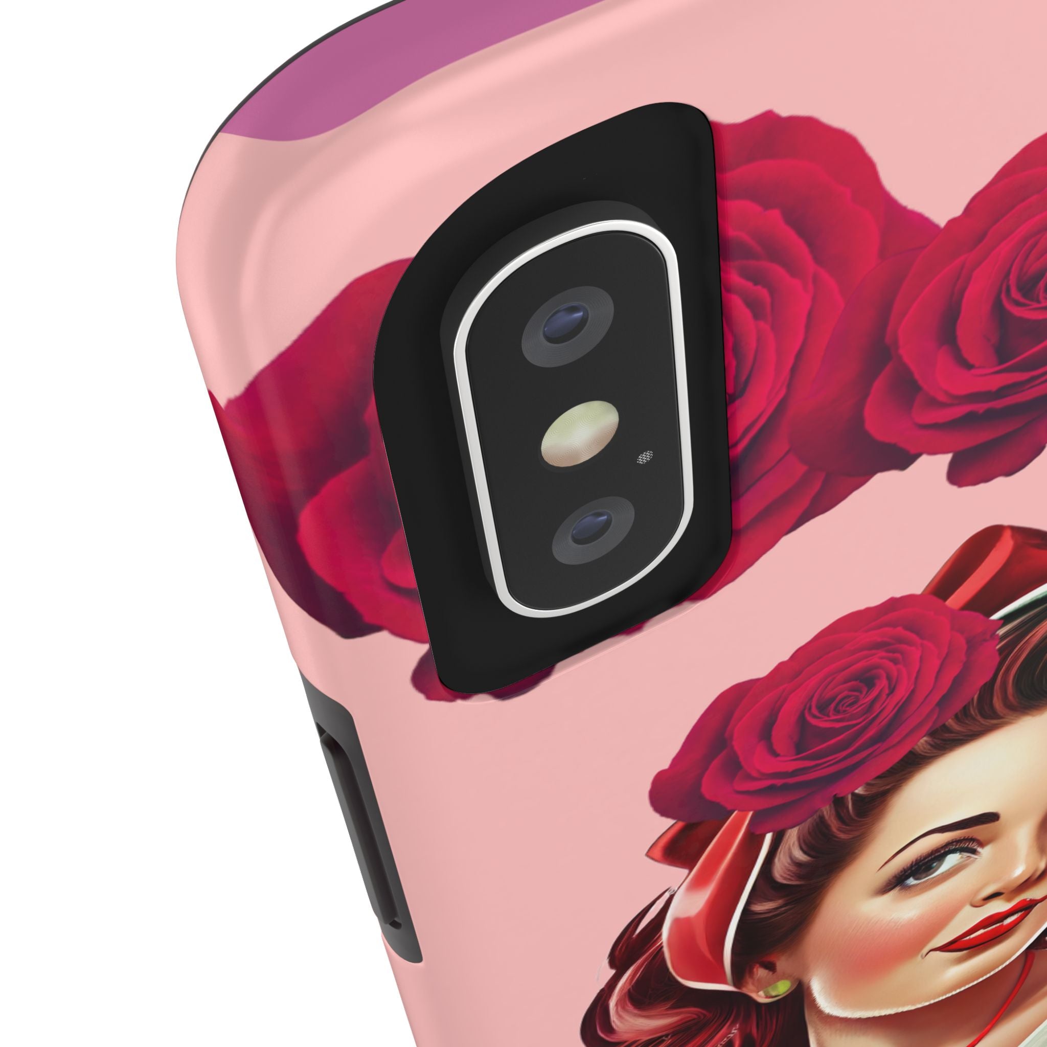 50s Rose Pinup Romance Phone Case 🌹💕📱