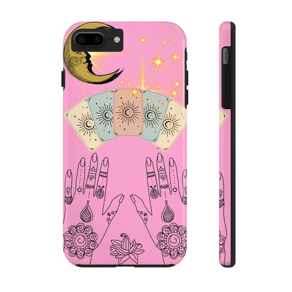 60s–70s Mystical Tarot Henna Hands Phone Case 🔮📱